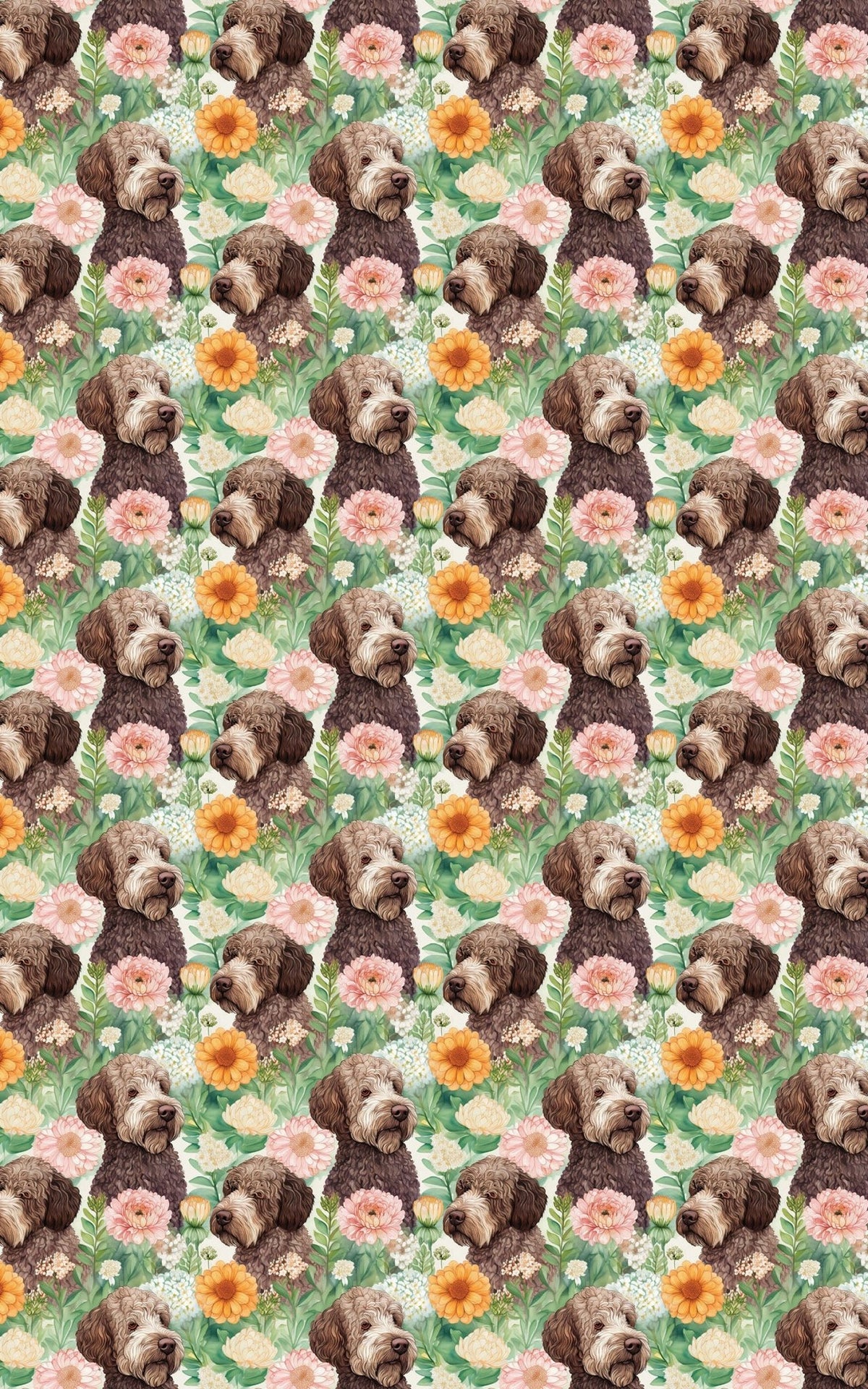 Spanish Water Dog Garden Party - London Penny Gift Wrap
