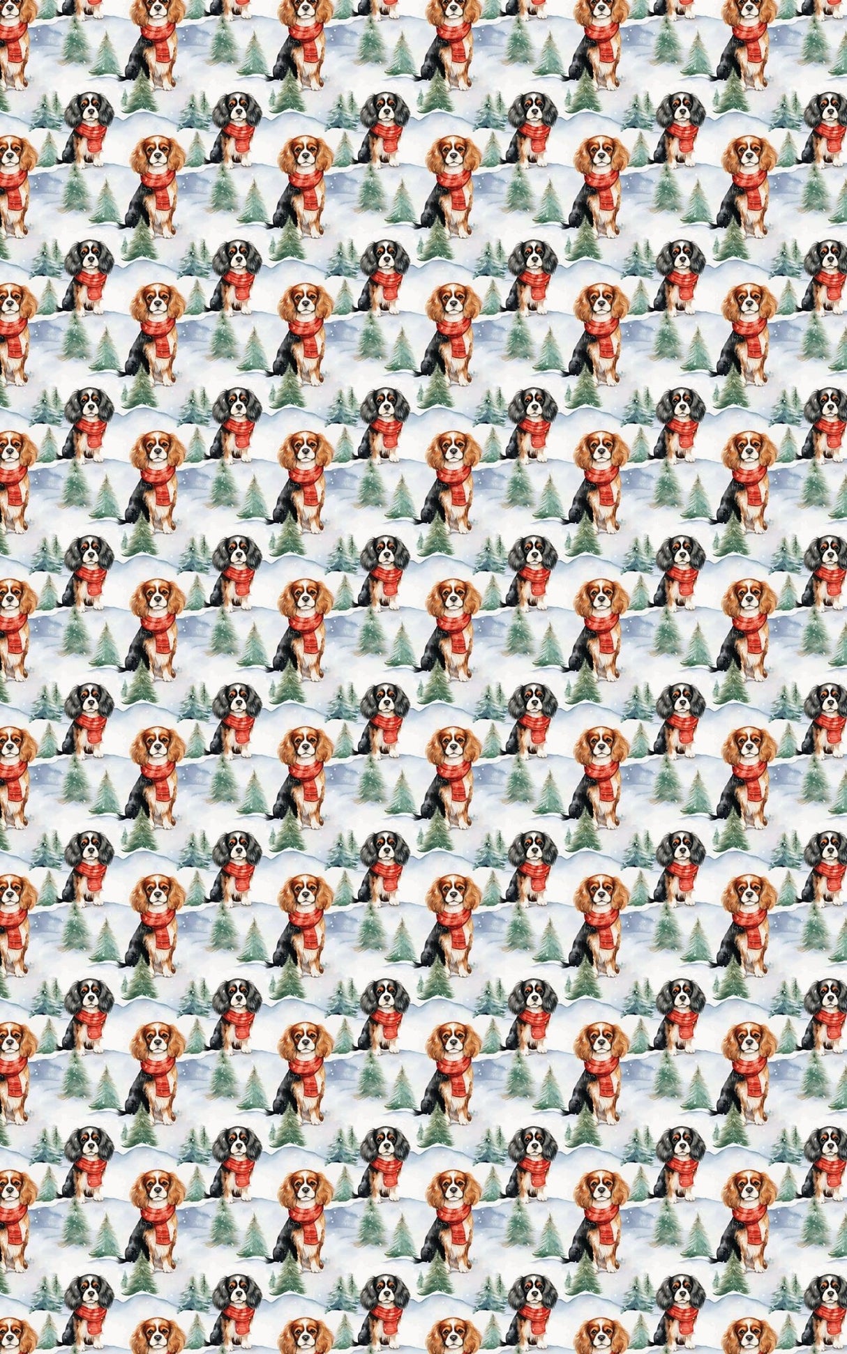 Cavalier King Christmas - London Penny Gift Wrap