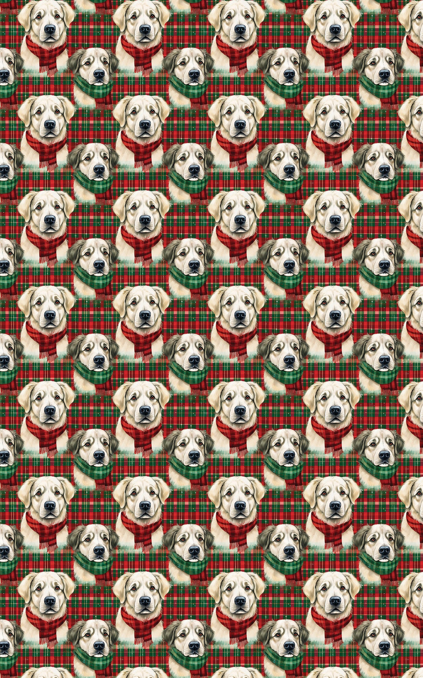 Great Pyrenees Plaid Parade