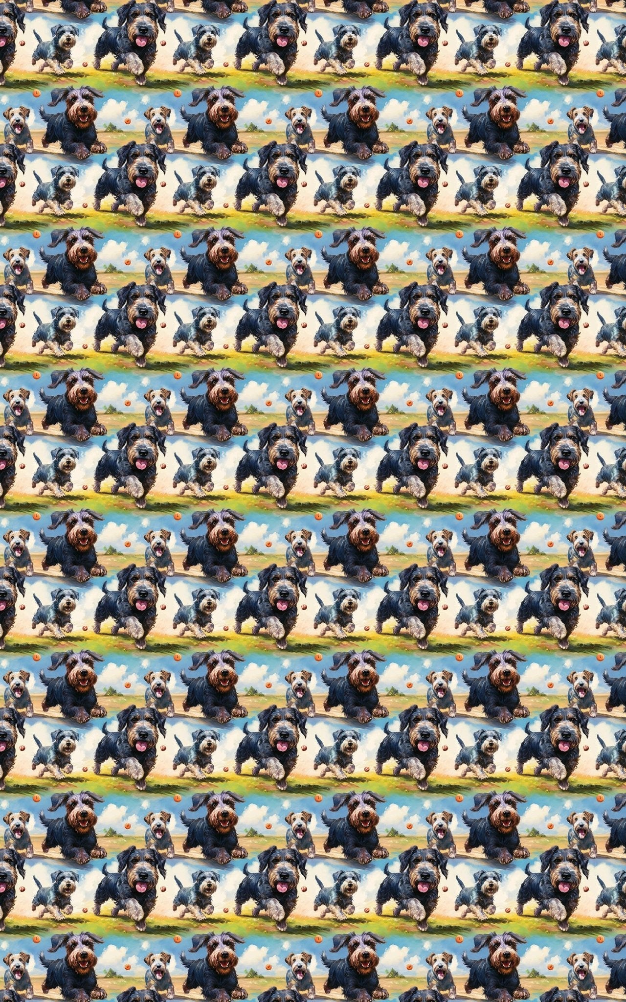 Bounding Beard Bliss - London Penny Gift Wrap