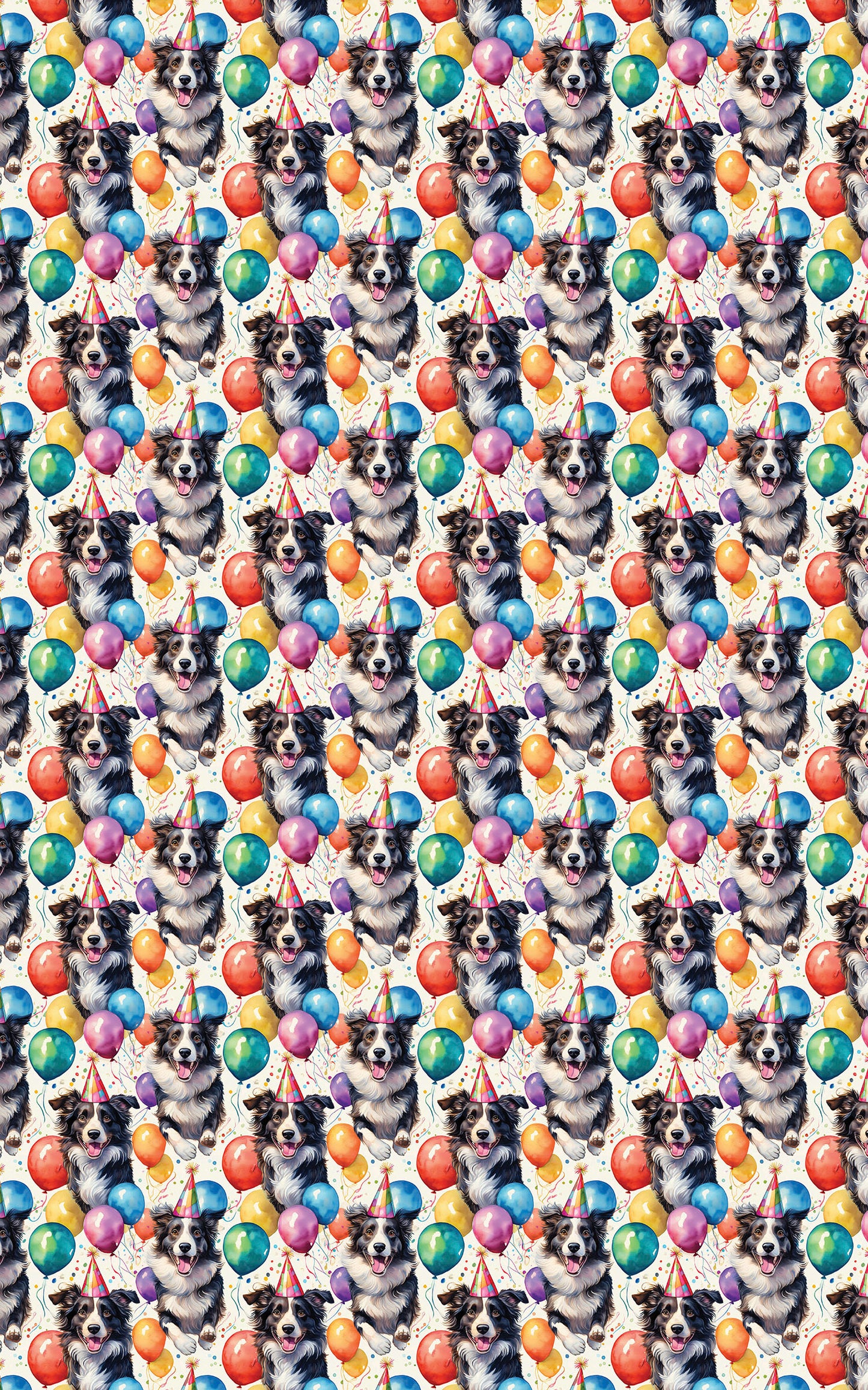 Border Collie Birthday Balloons