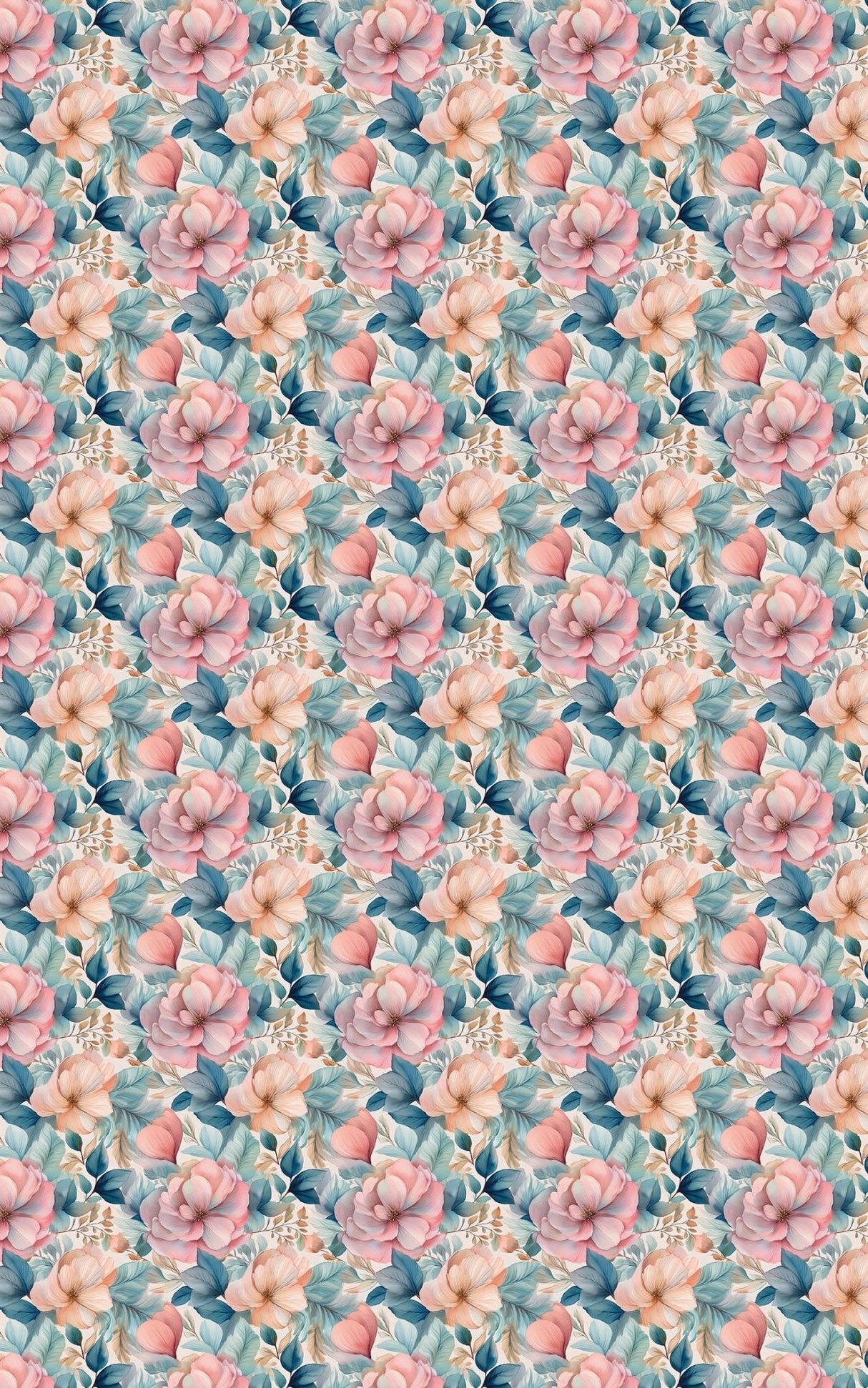 Azure Bloom - London Penny Gift Wrap