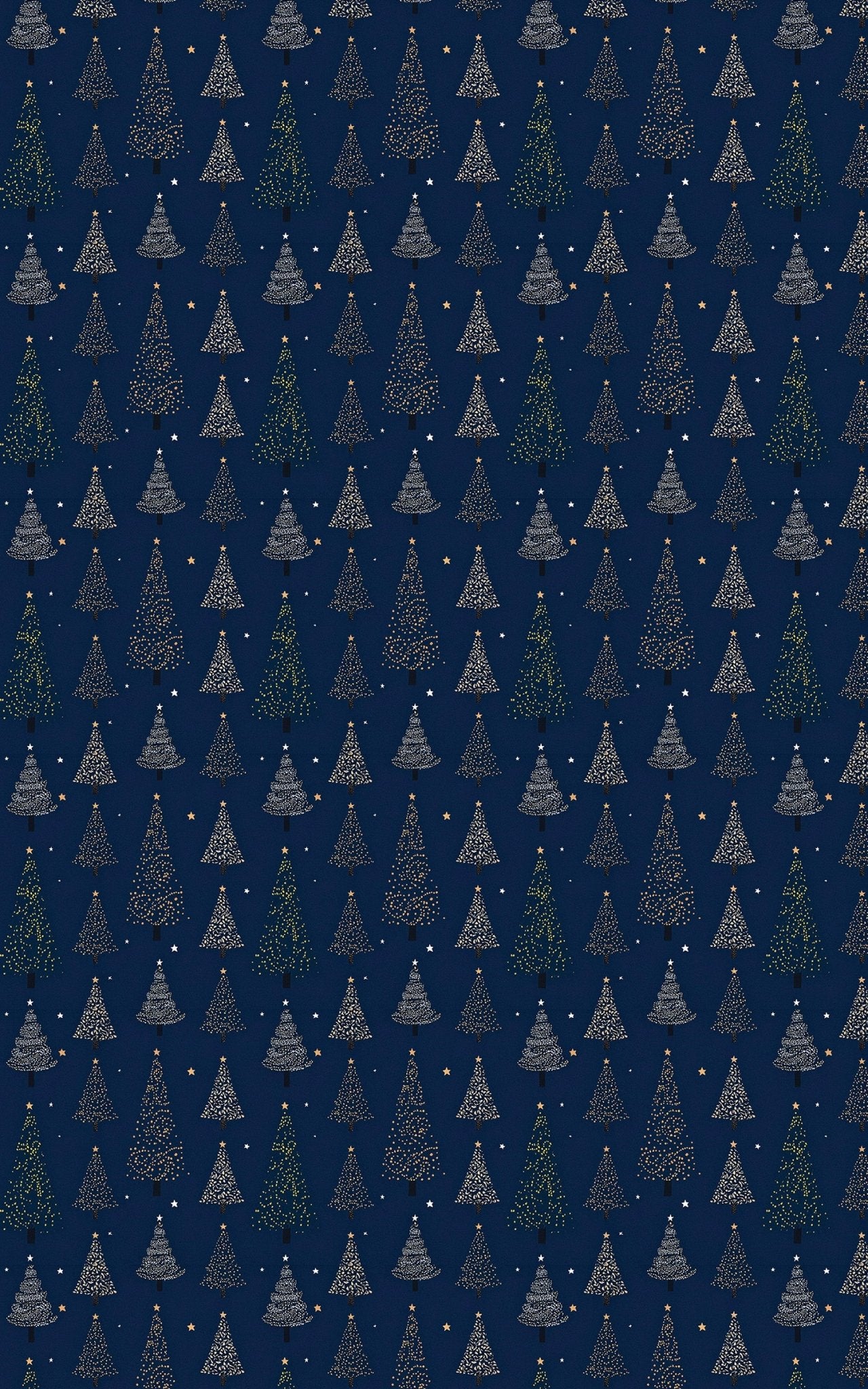 Night Christmas Trees - London Penny Gift Wrap