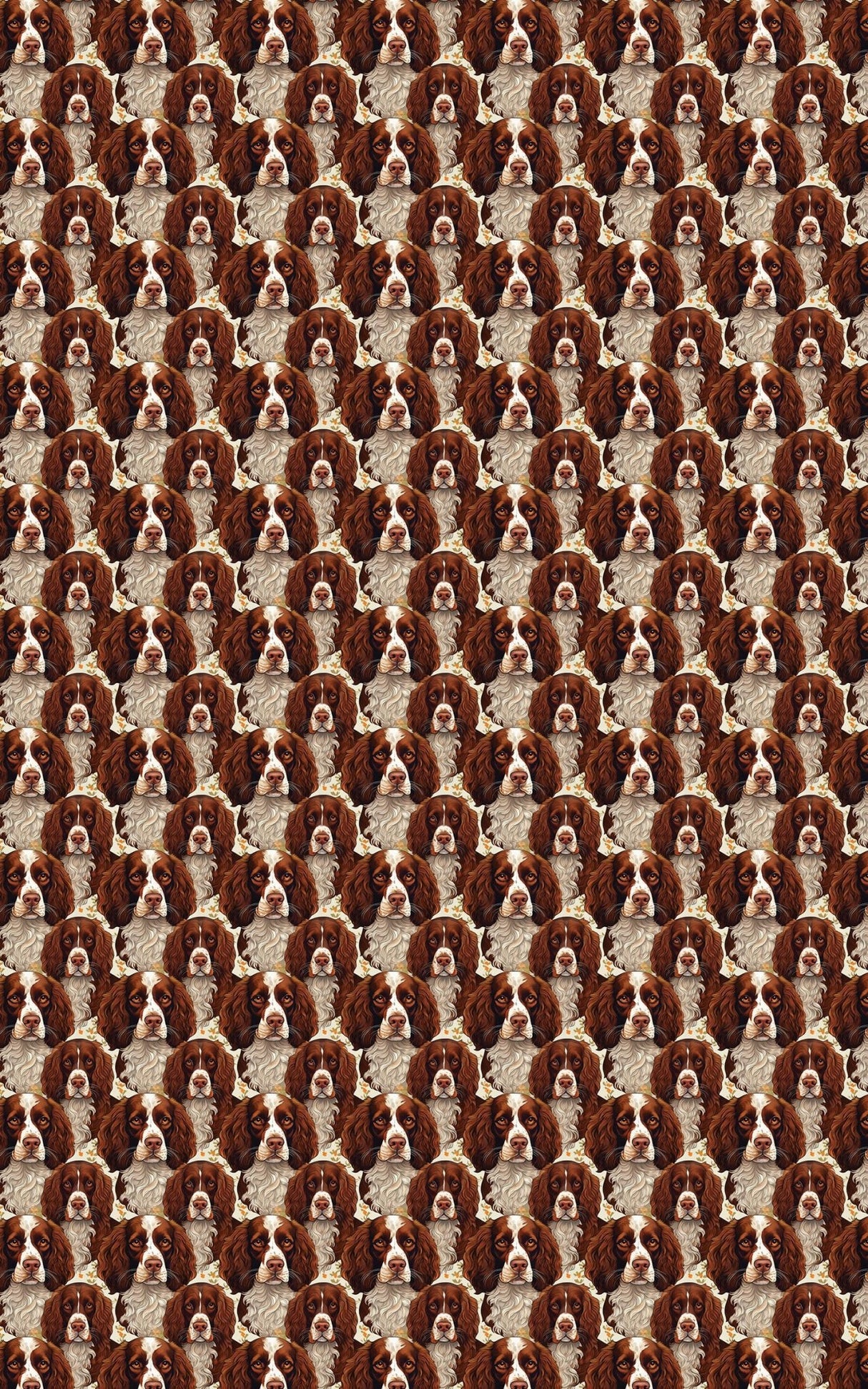 Paw Prints & Springer Sprints - London Penny Gift Wrap