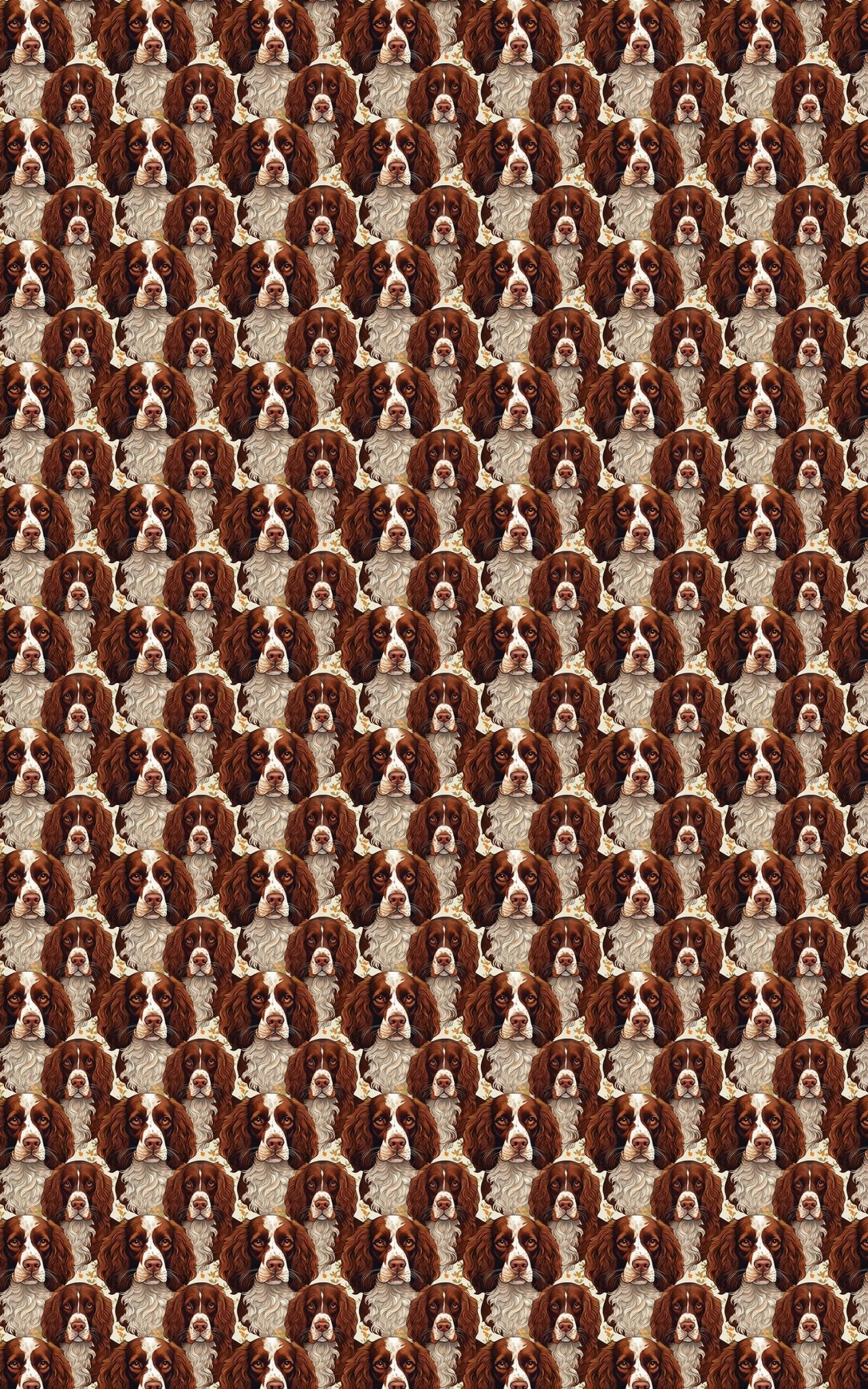 Paw Prints & Springer Sprints - London Penny Gift Wrap