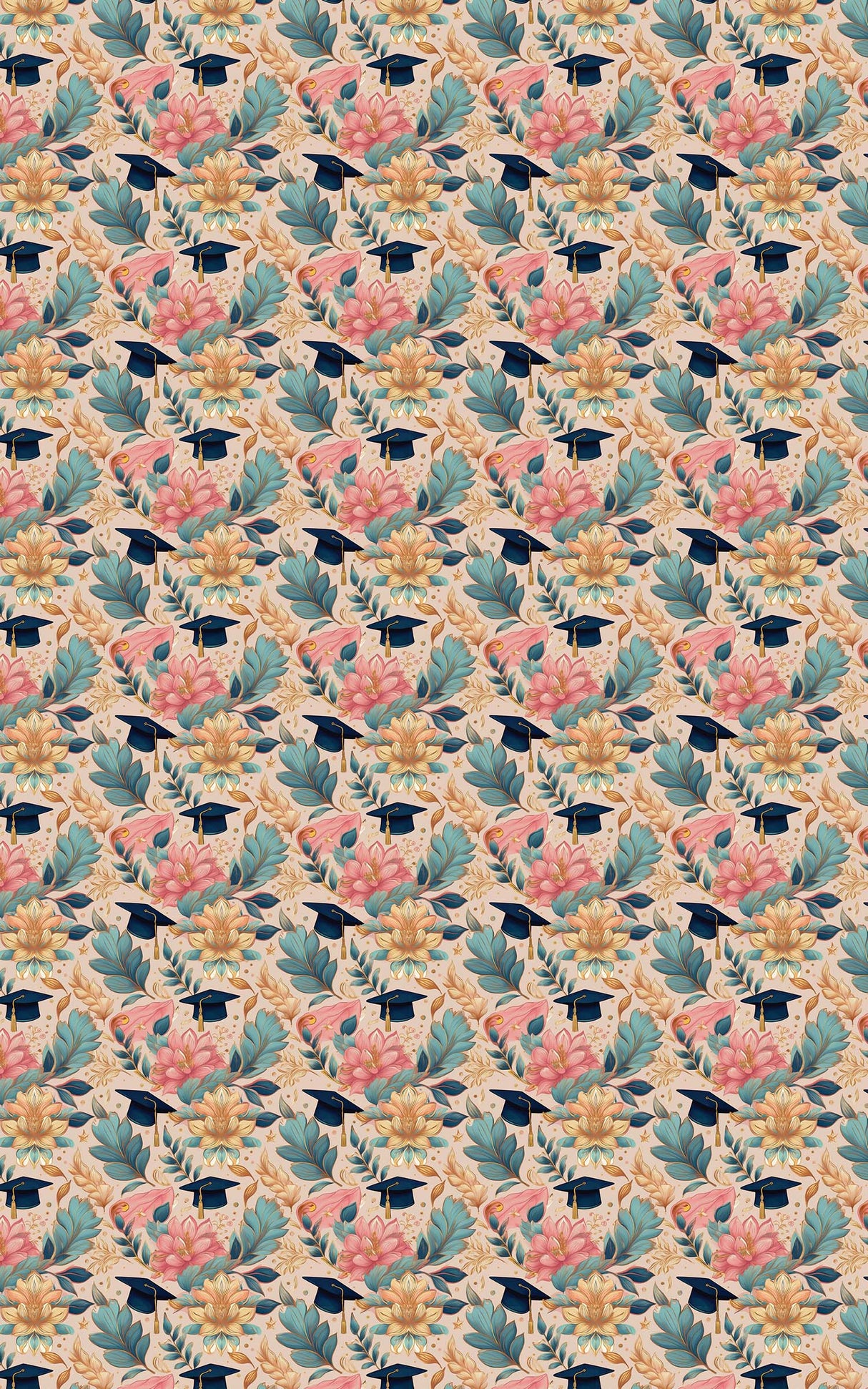 Flowered Milestones - London Penny Gift Wrap