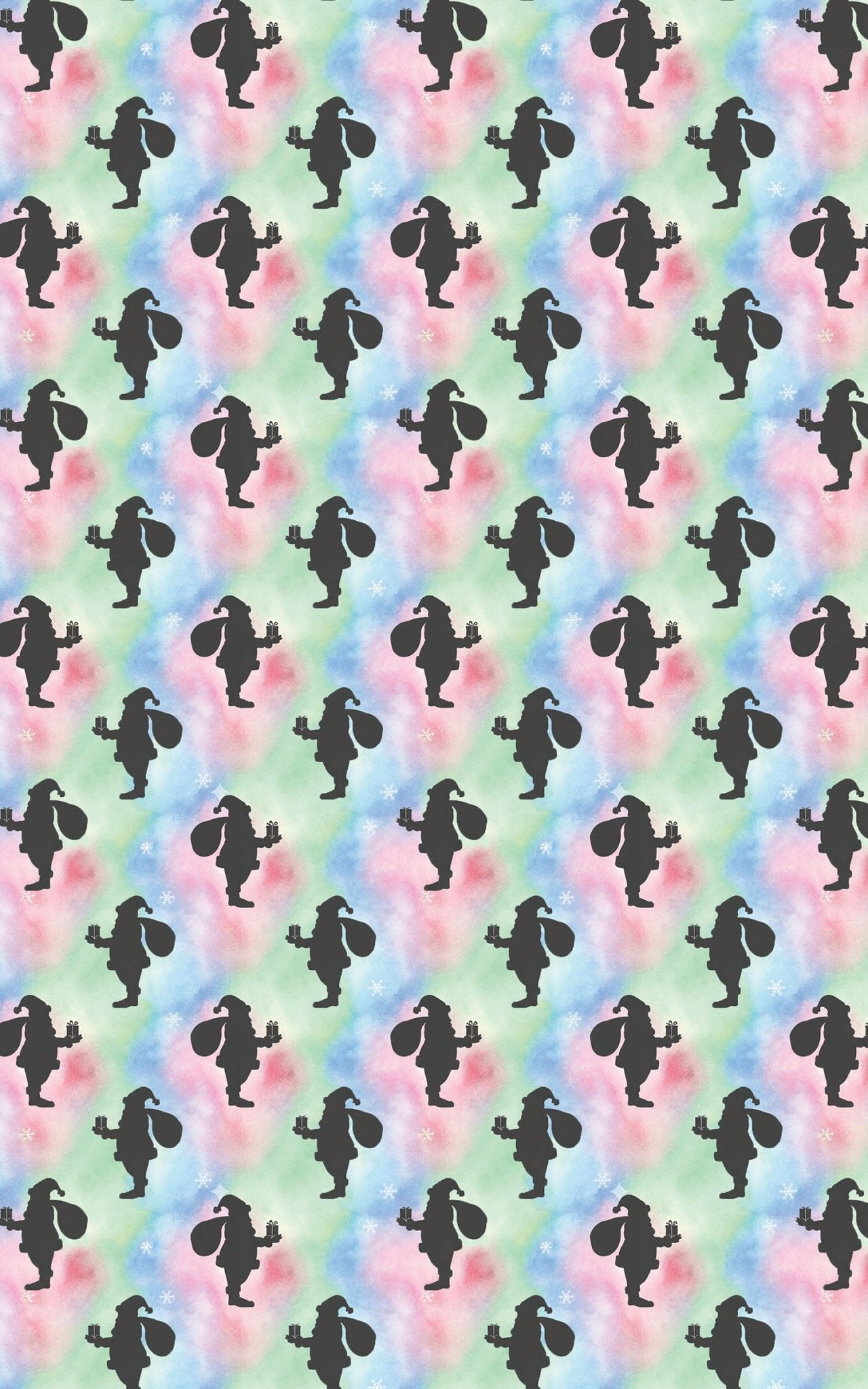 Santa Silhouettes - London Penny Gift Wrap