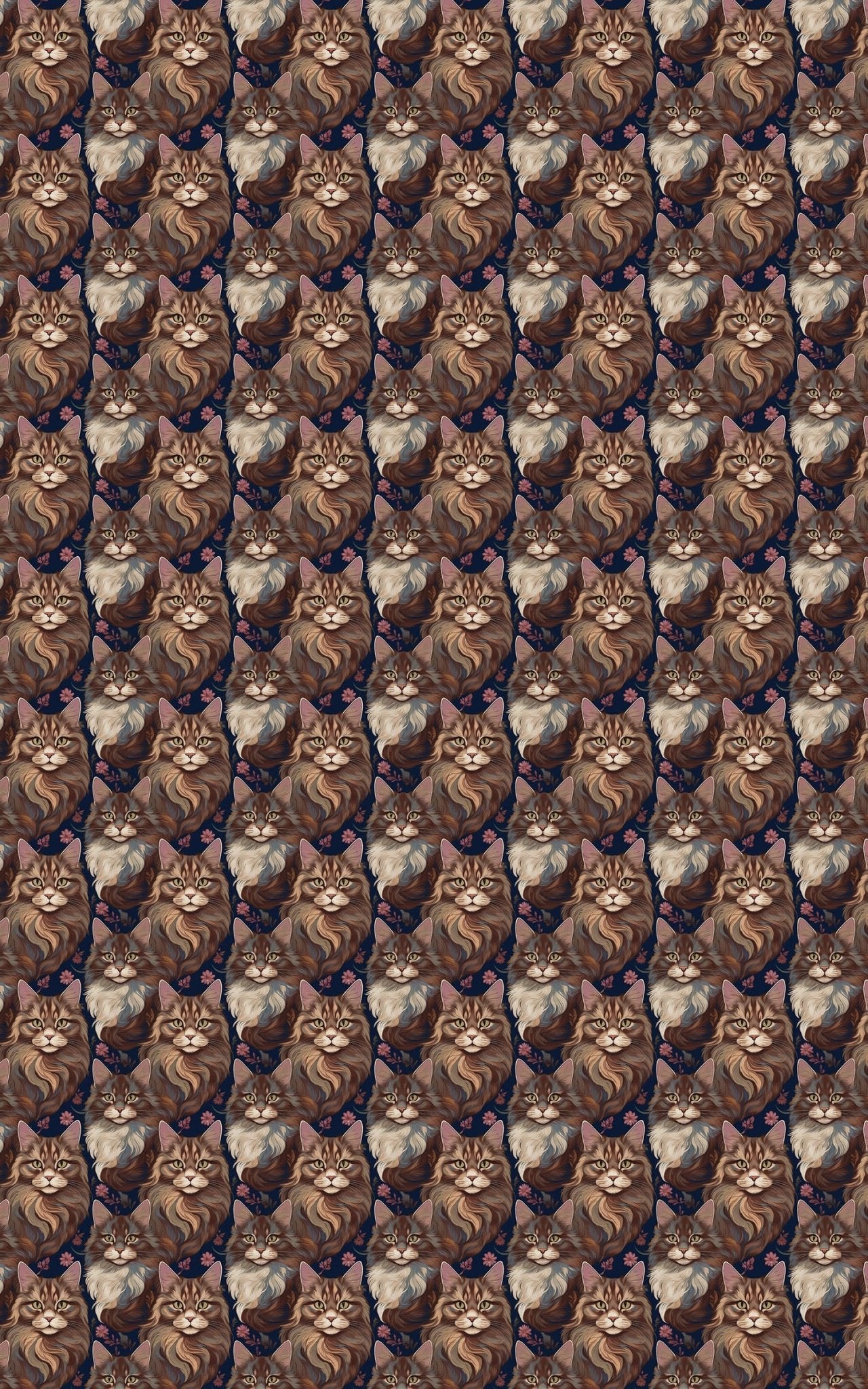 Purrfectly Maine Coon Cat - London Penny Gift Wrap