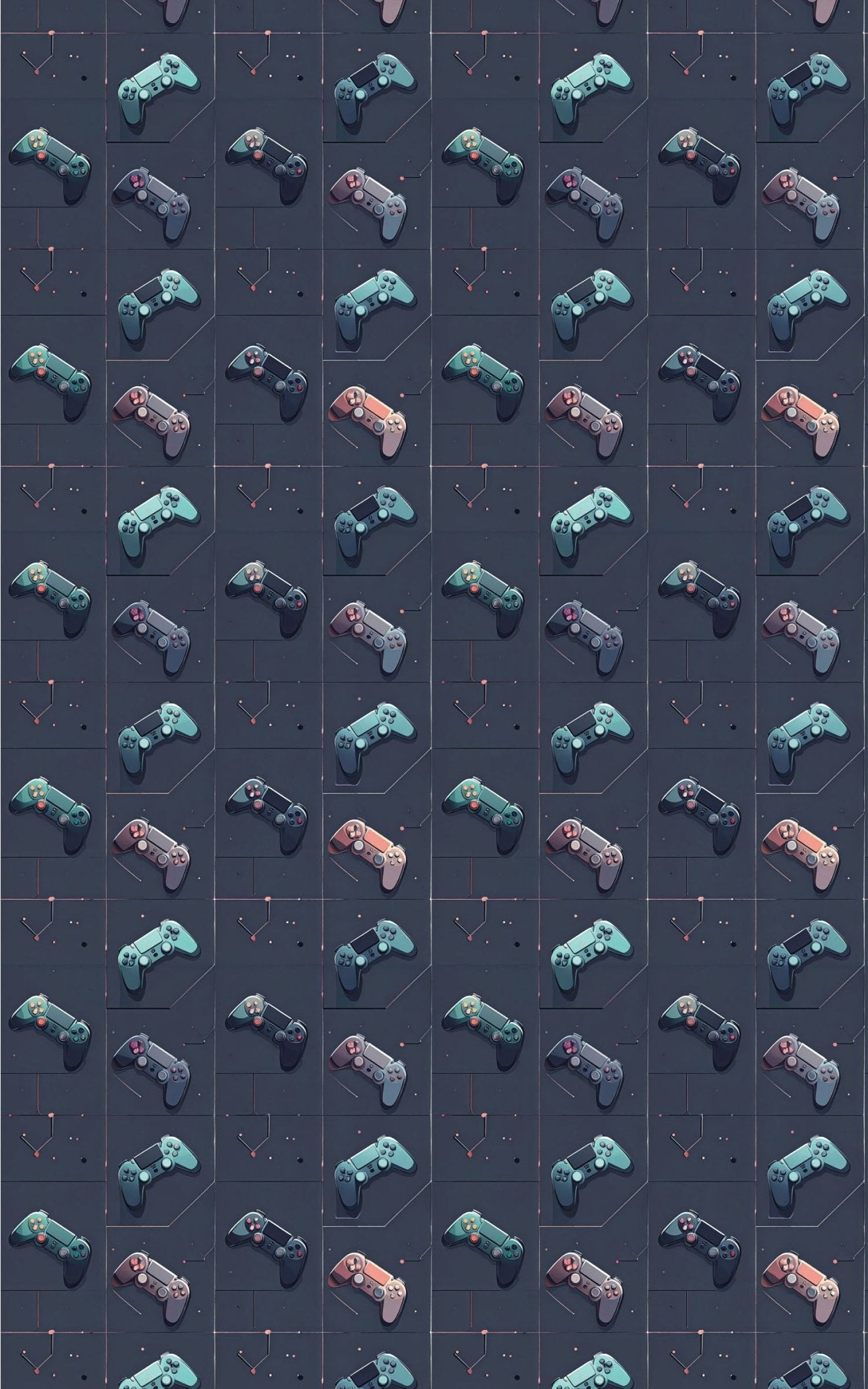 Controller Core Grid Wrapping Paper - London Penny Gift Wrap