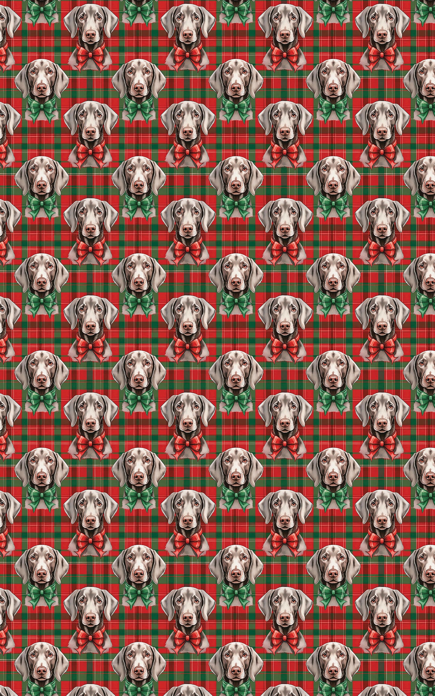 Weimaraner Plaid Parade