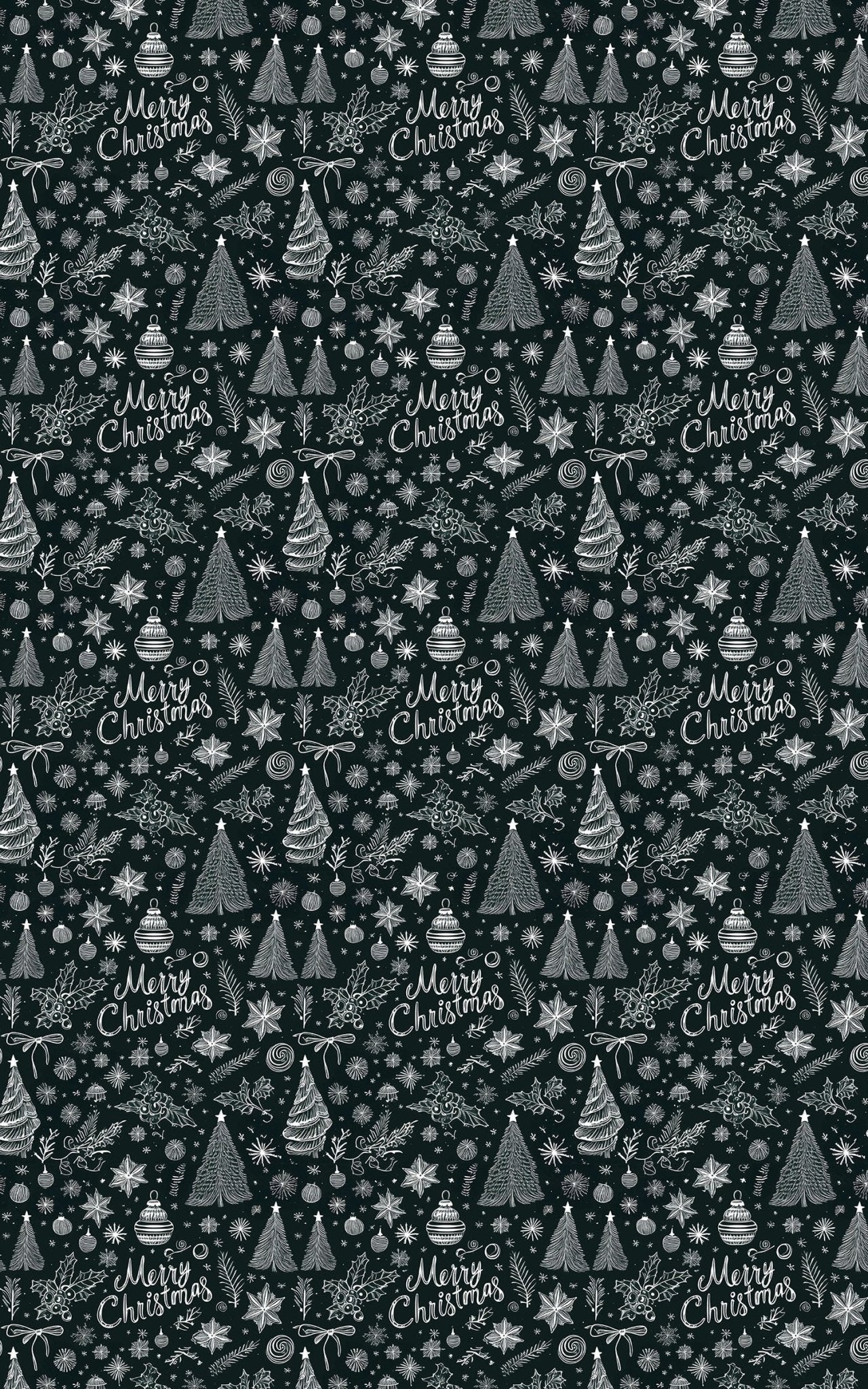 Festive Script - London Penny Gift Wrap