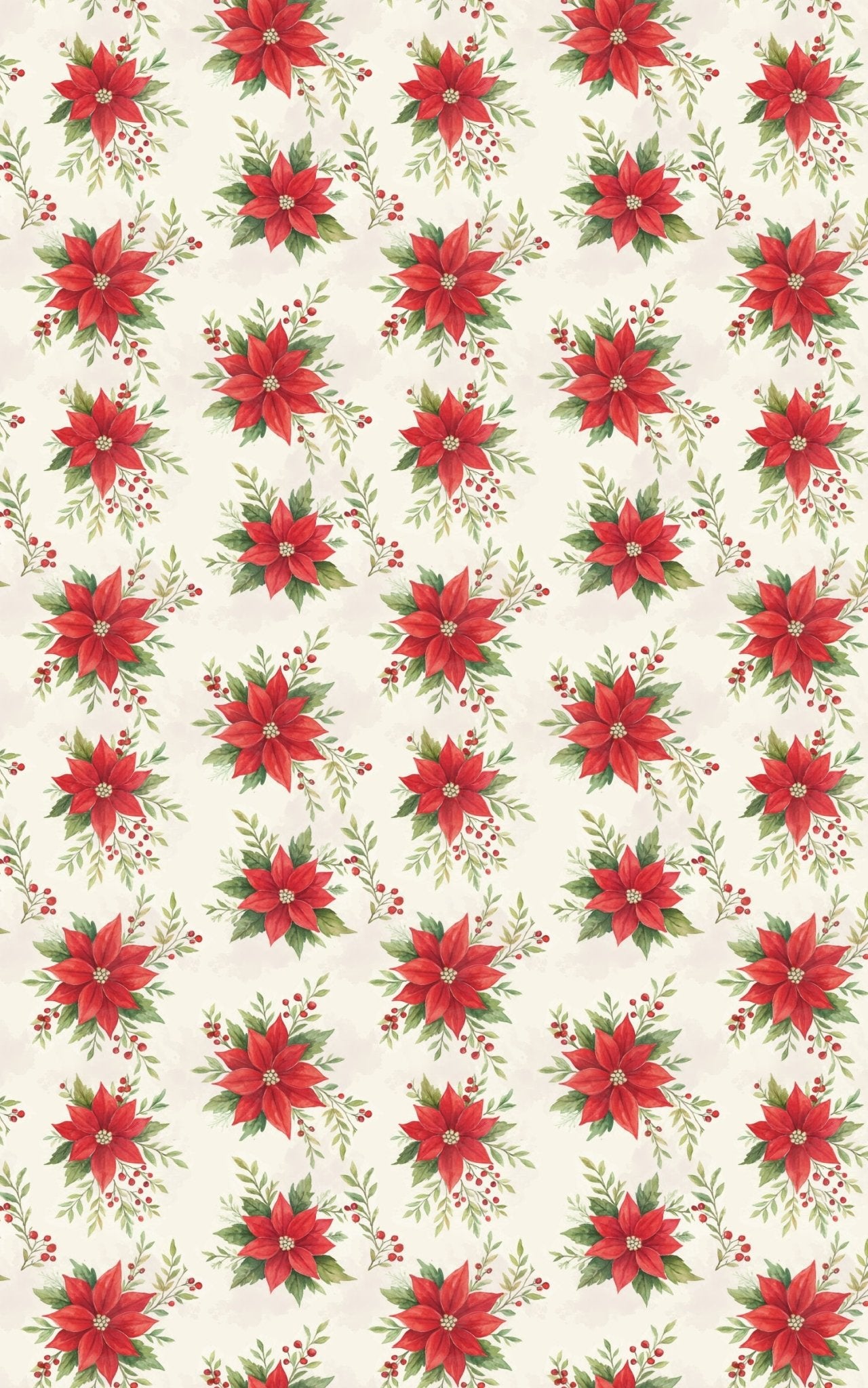 Poinsettia Wishes - London Penny Gift Wrap