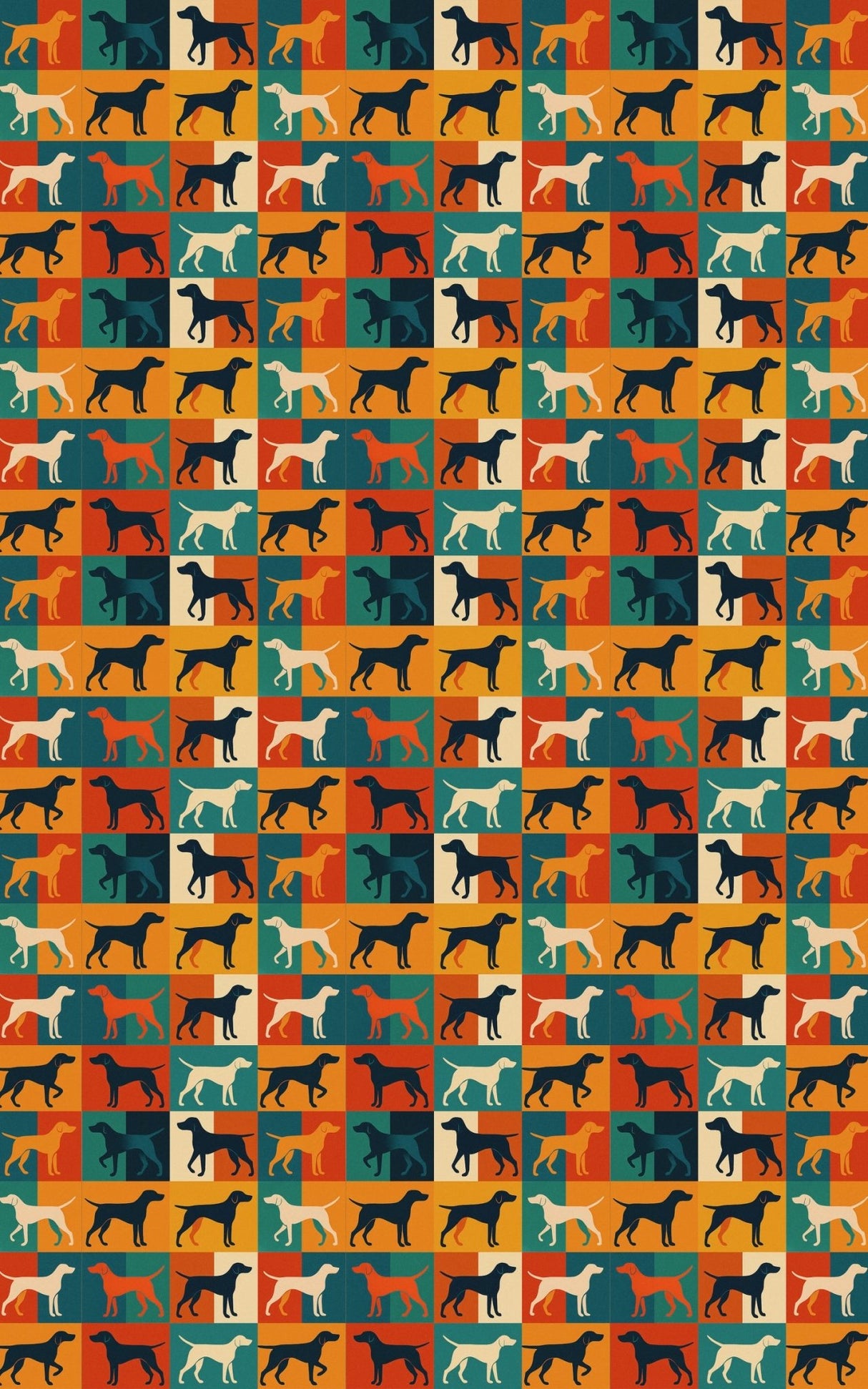 Pointer Pop Geometry - London Penny Gift Wrap