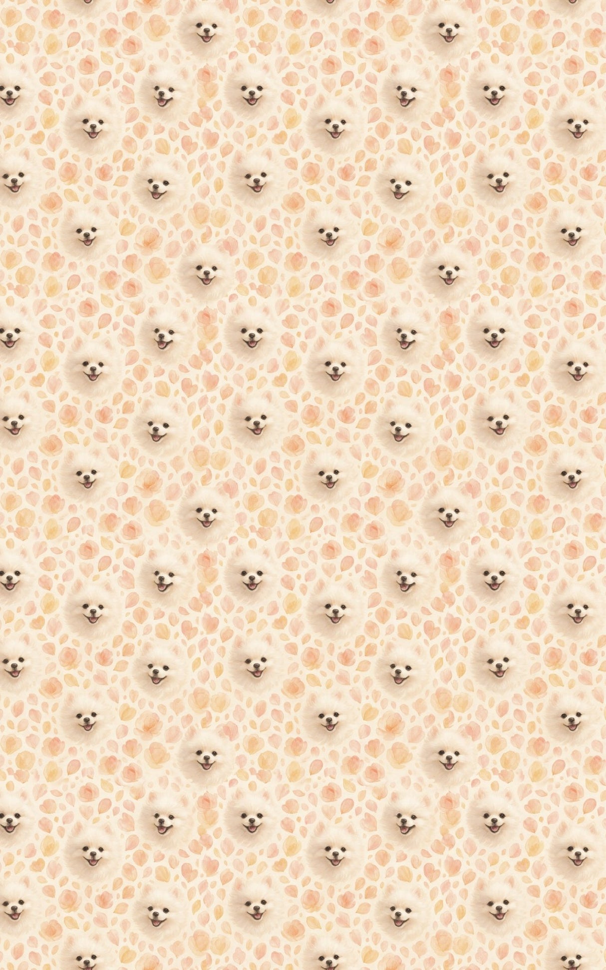 Pomeranian Petals - London Penny Gift Wrap