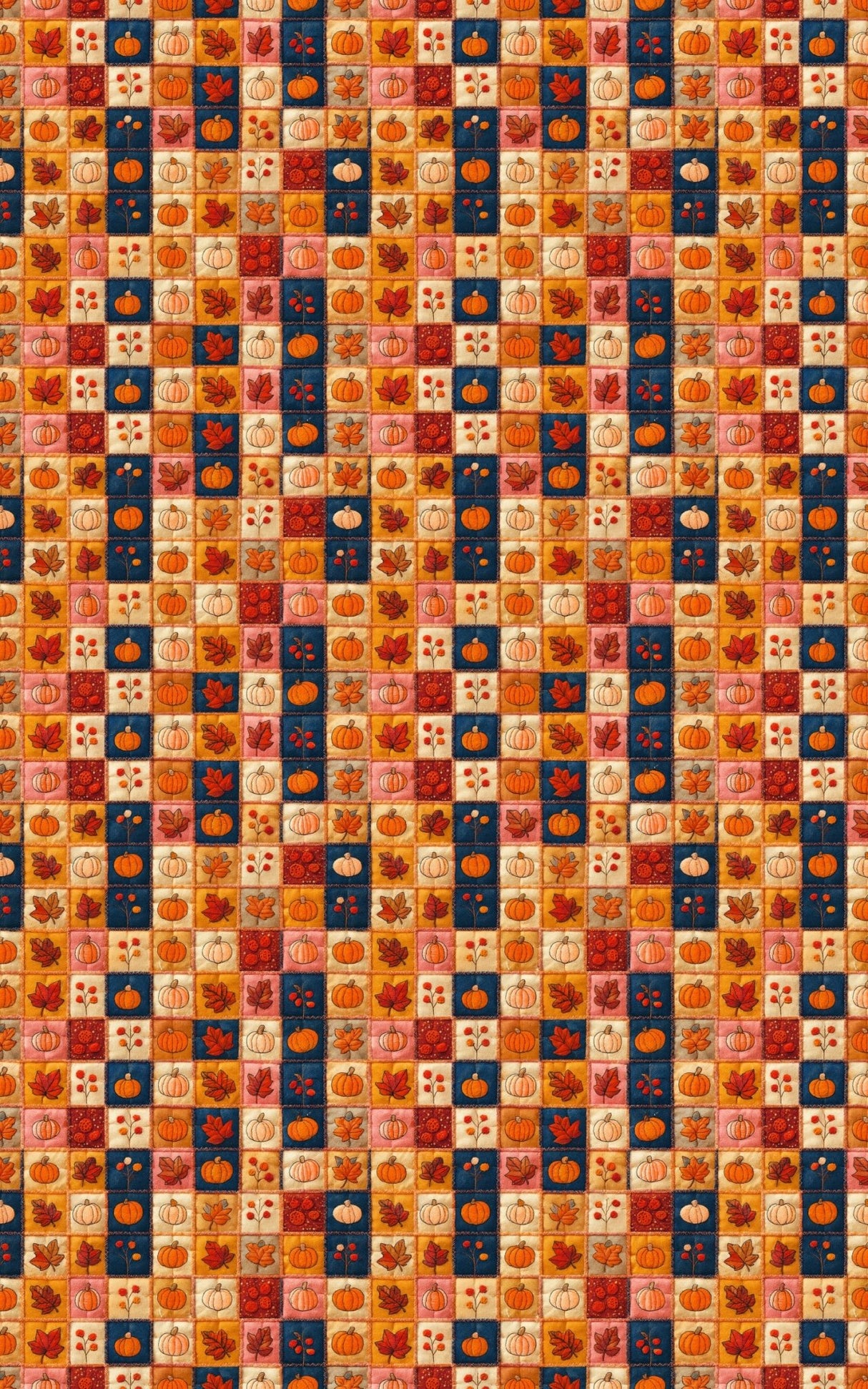 Pumpkin Patch Patchwork - London Penny Gift Wrap