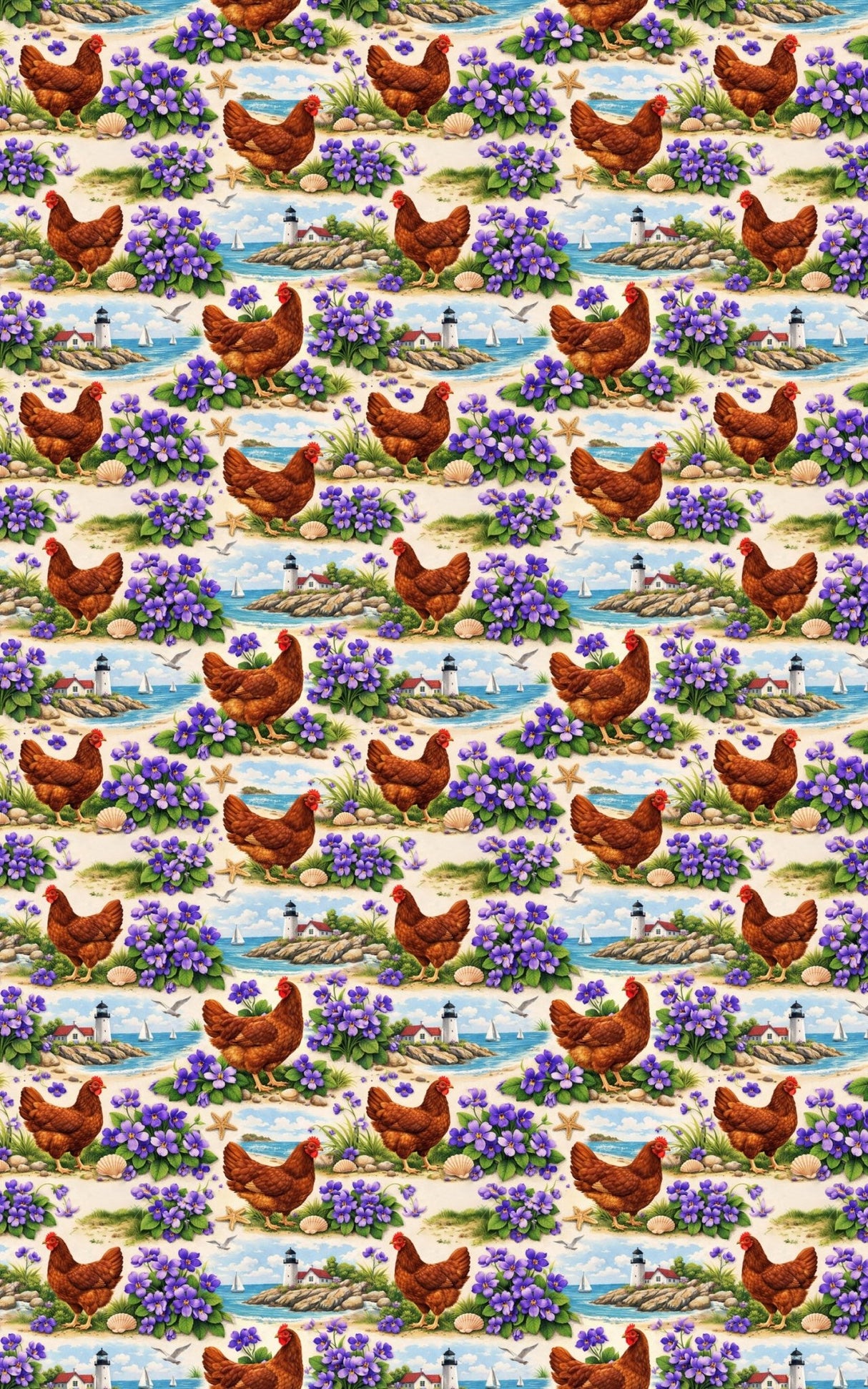 Rhode Island Flora & Fauna - London Penny Gift Wrap