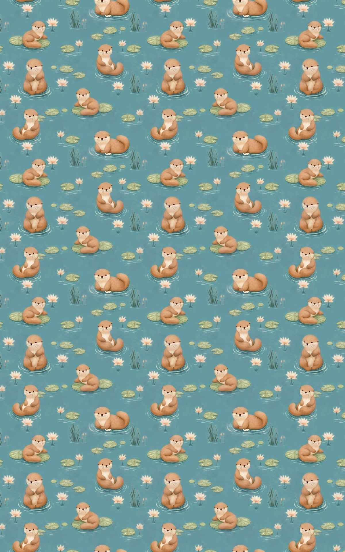 River Otter Playtime - London Penny Gift Wrap