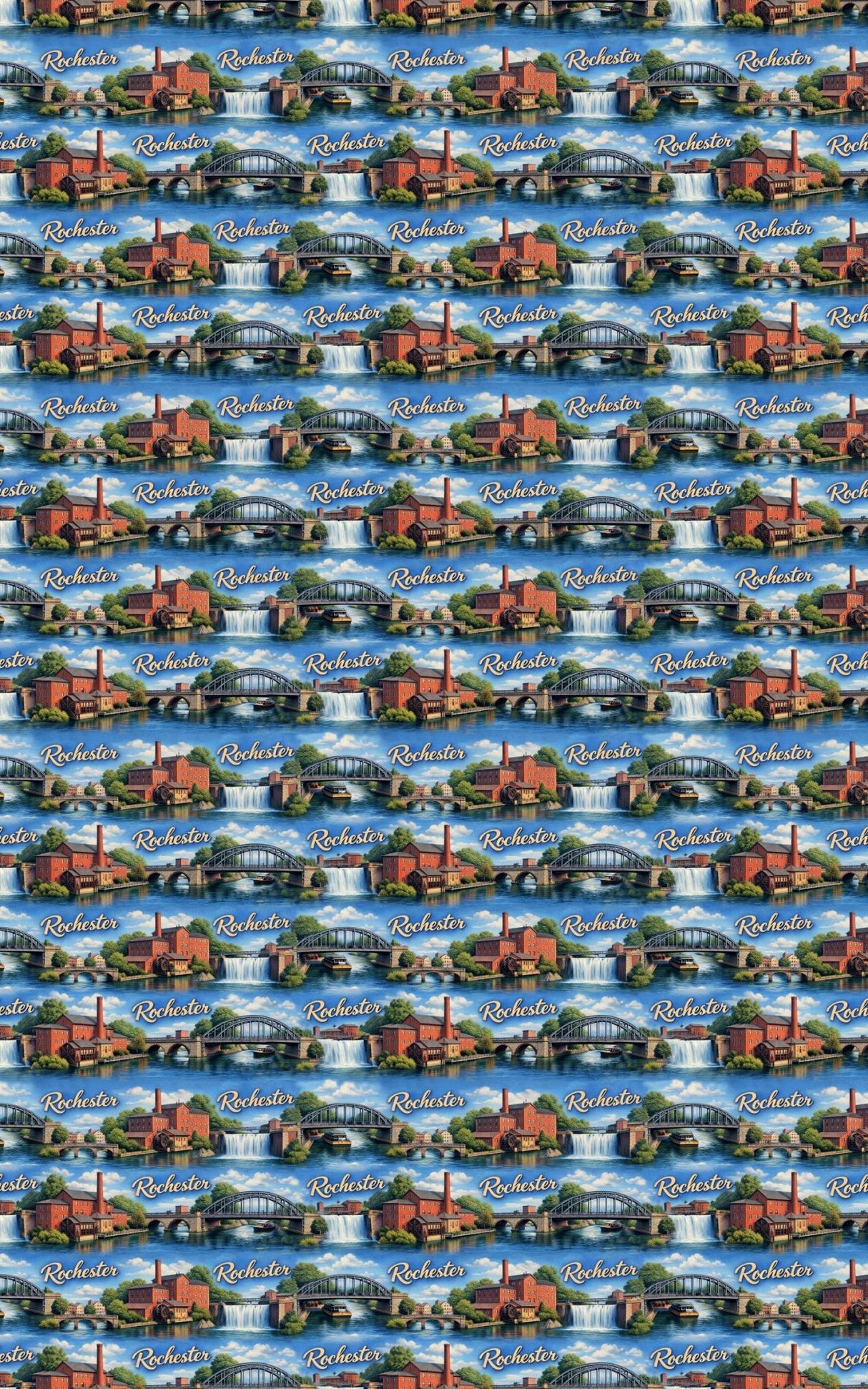 Rochester Erie Canal Glow - London Penny Gift Wrap
