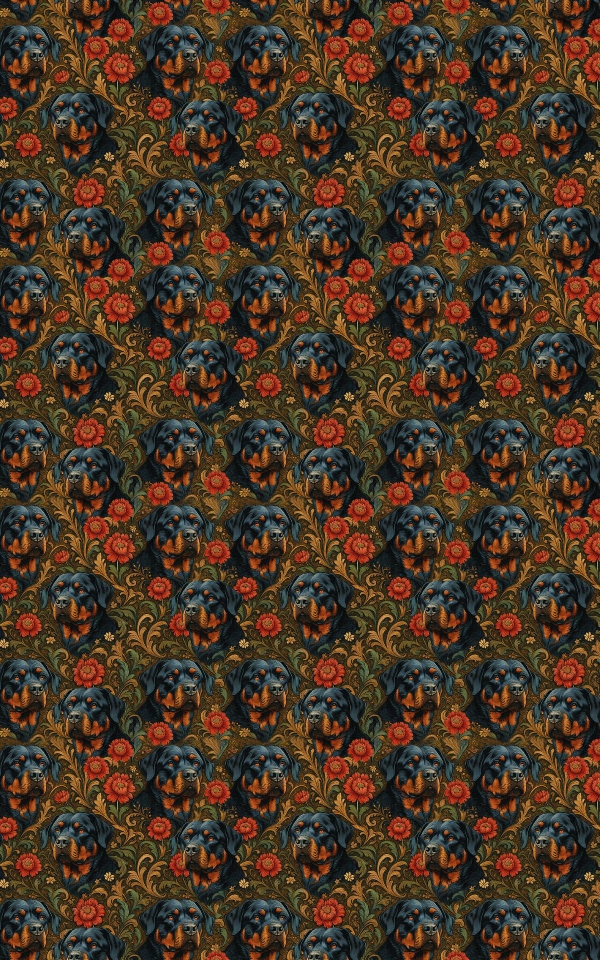 Rottweiler Renaissance - London Penny Gift Wrap