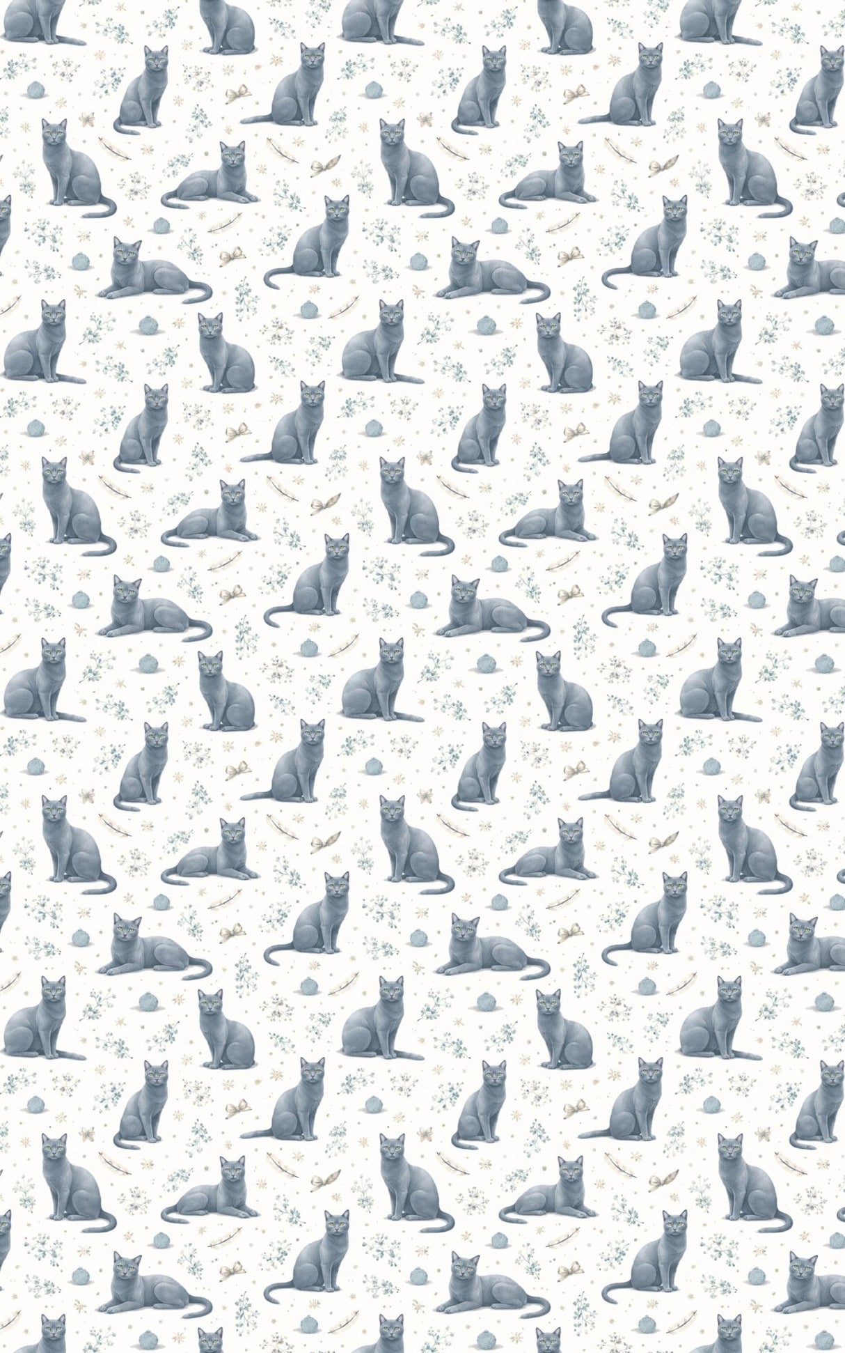 Russian Blue Calm - London Penny Gift Wrap