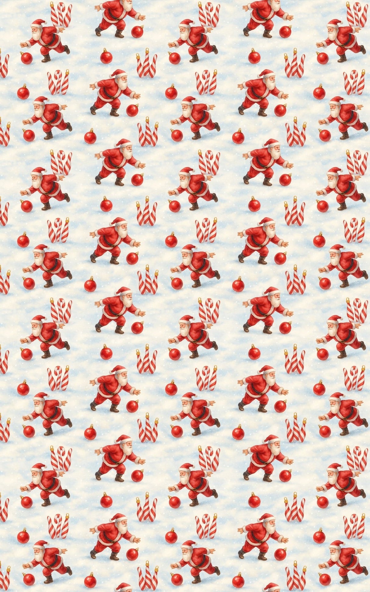 Bowling with Claus - London Penny Gift Wrap