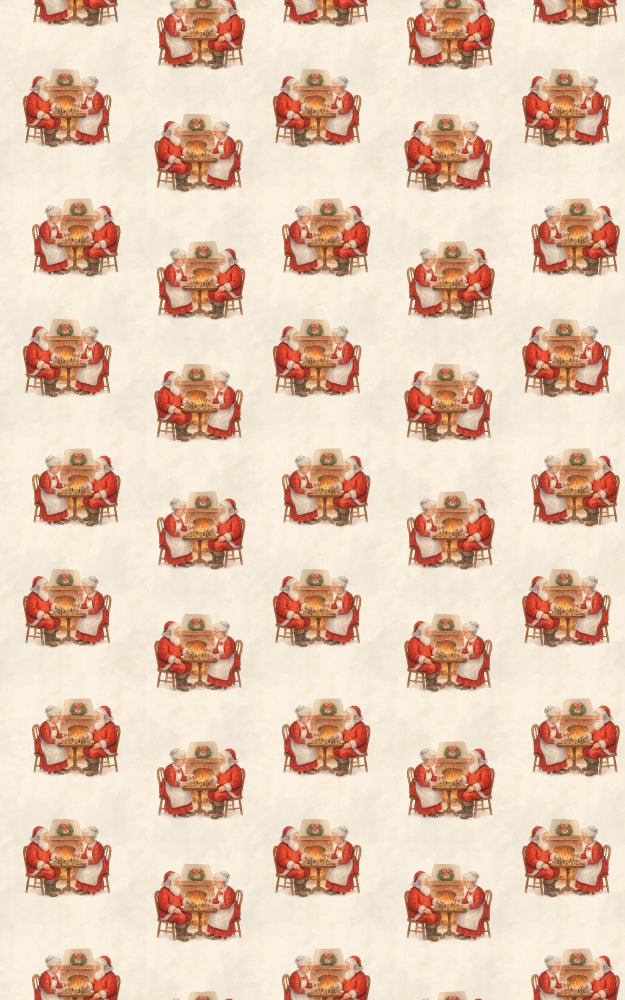 The Claus Chess Match - London Penny Gift Wrap