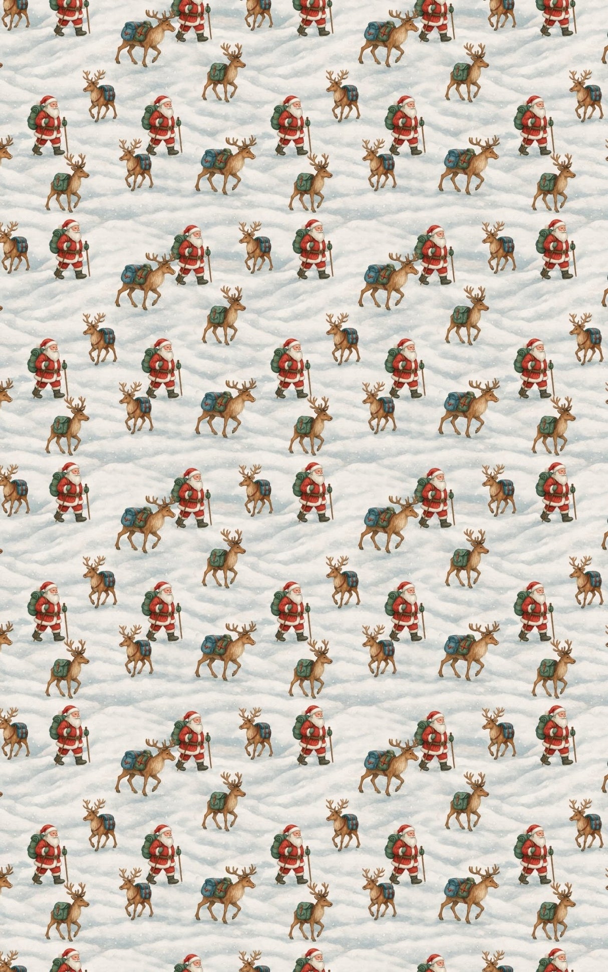 The Hiking Claus - London Penny Gift Wrap