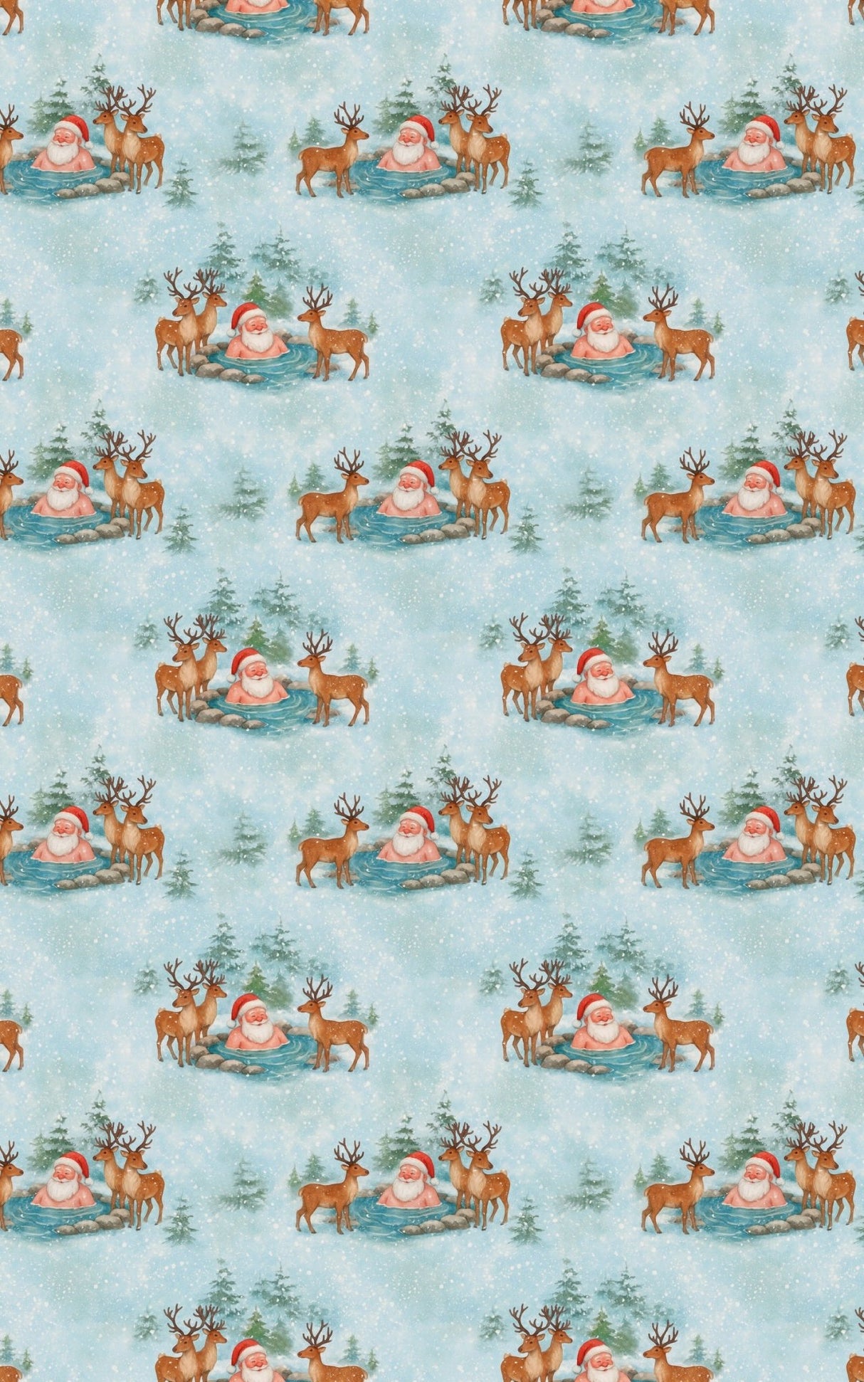 Santa’s Spa Day - London Penny Gift Wrap