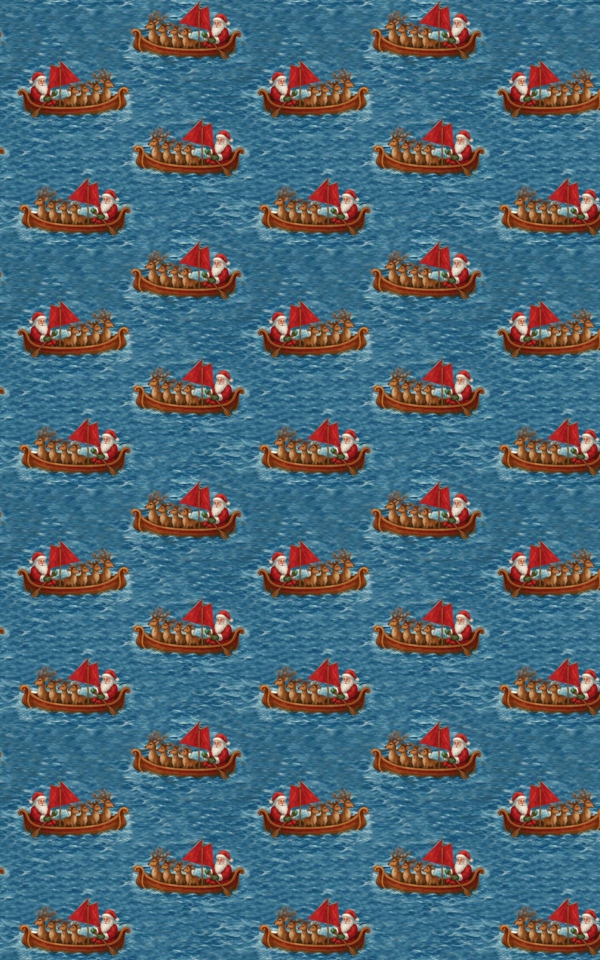 Santa’s Ocean Adventure - London Penny Gift Wrap