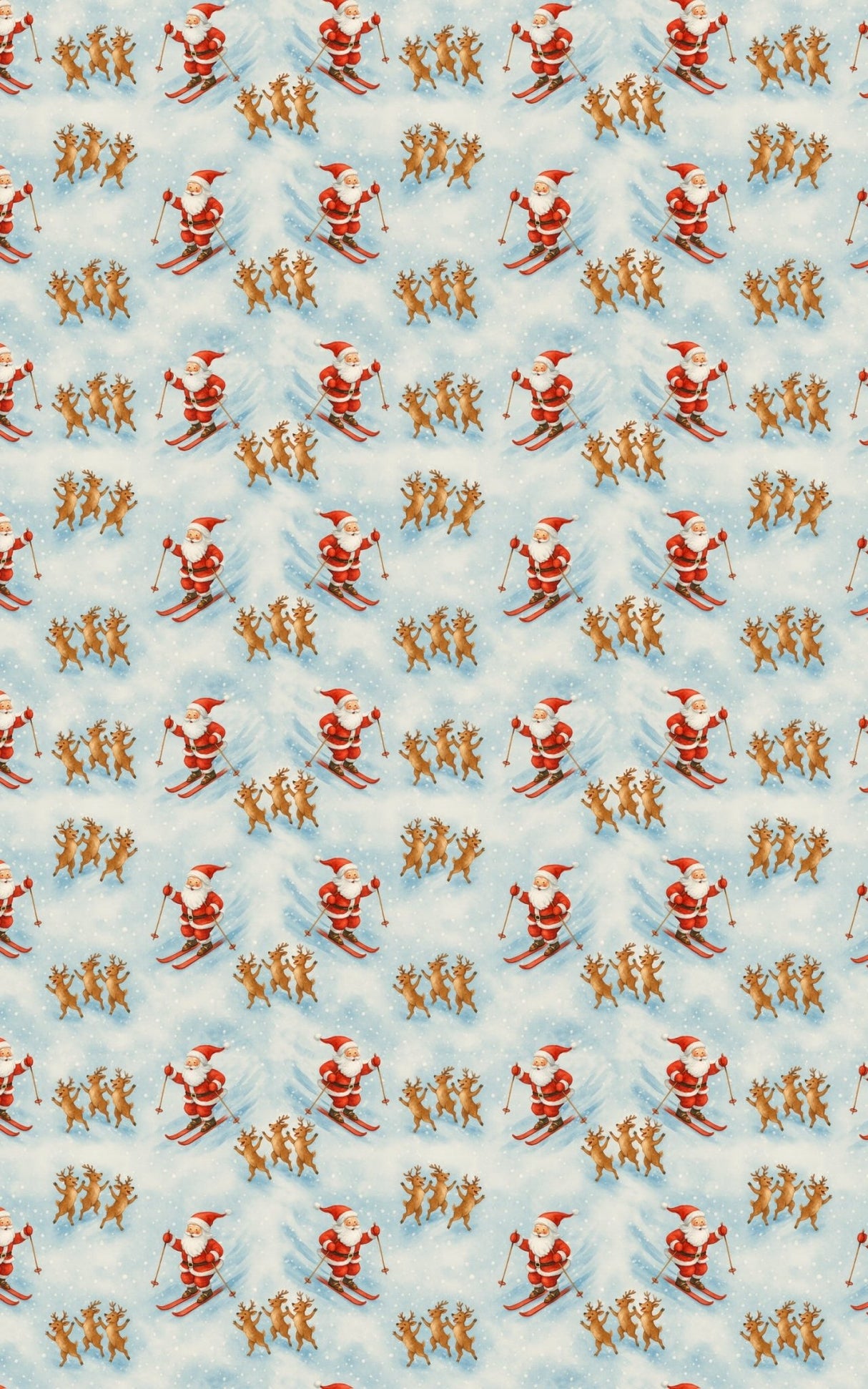 Santa’s Ski Season - London Penny Gift Wrap