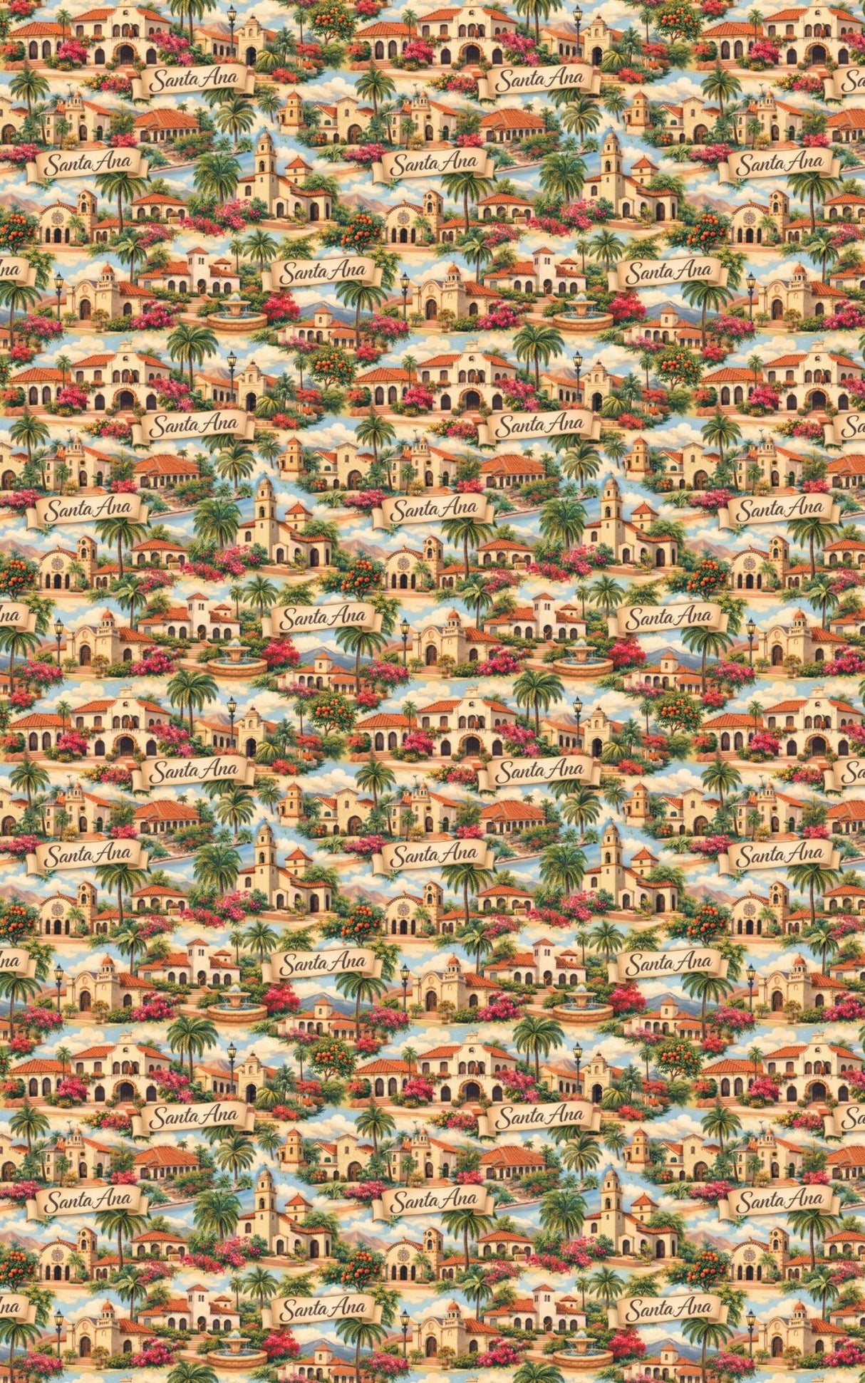 Santa Ana Mission Revival - London Penny Gift Wrap