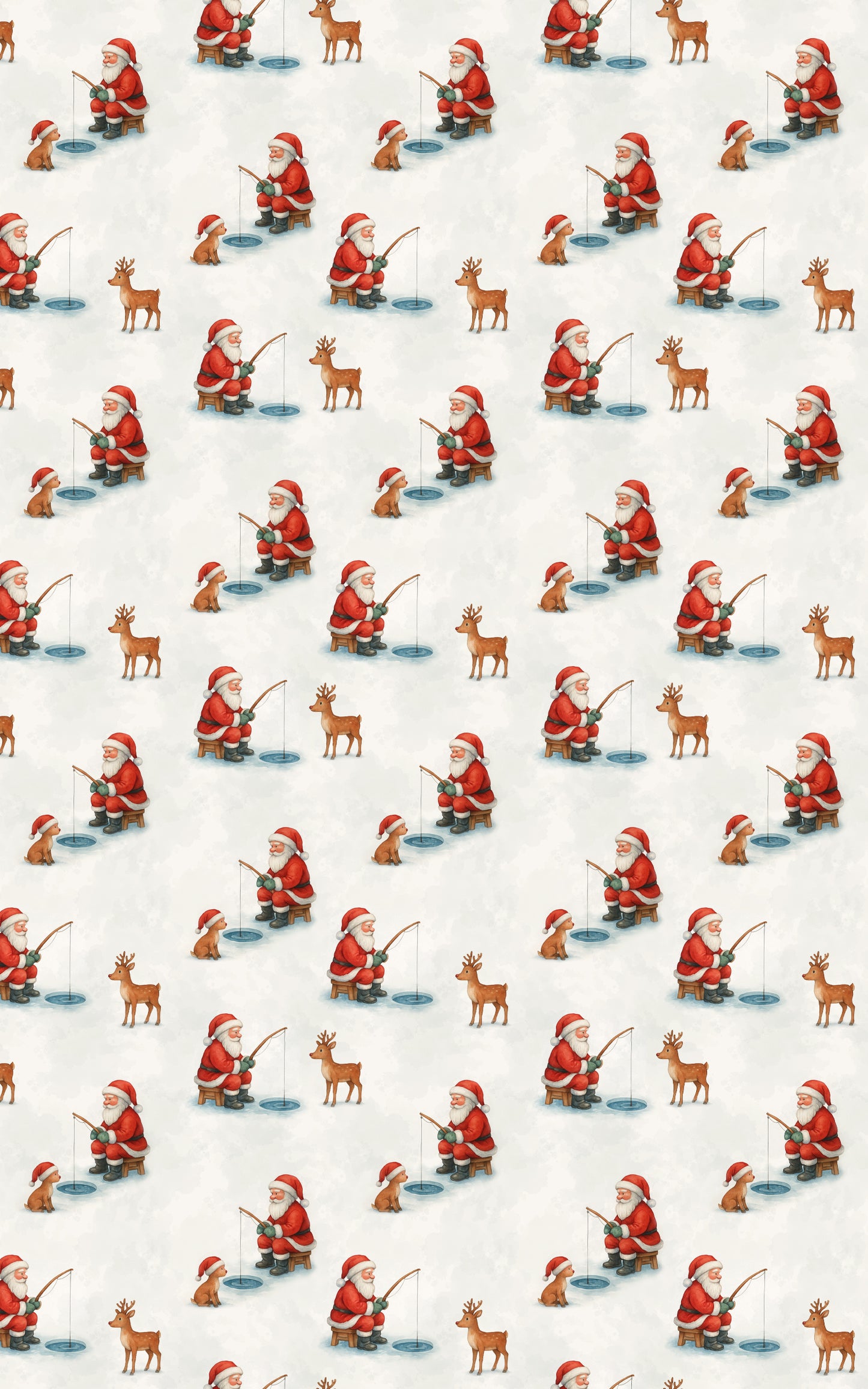 Santa Ice Fishing
