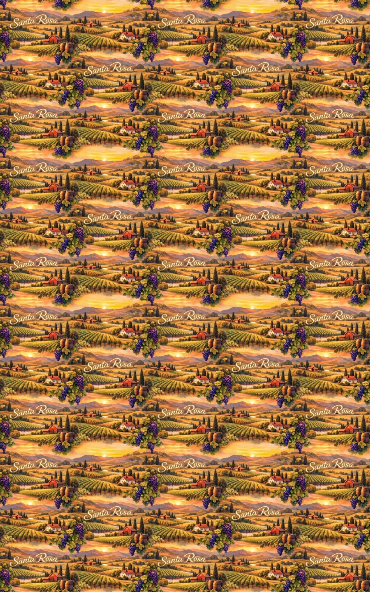 Santa Rosa Wine Country Warmth - London Penny Gift Wrap