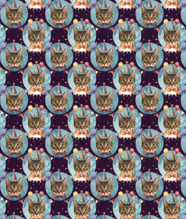 Personalized Birthday Hats Celebration Wrapping Paper | Custom Gift Wrap