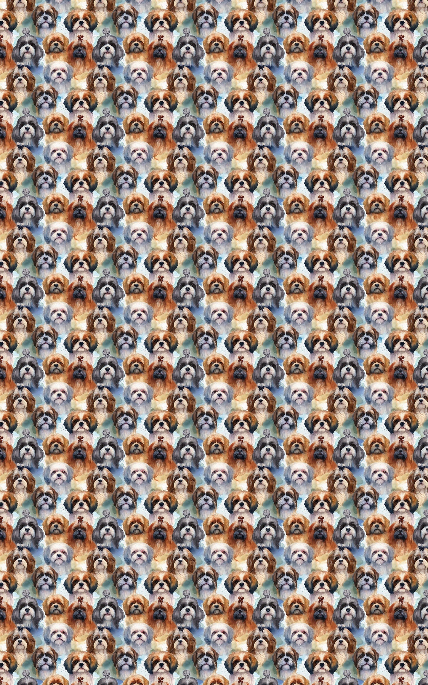 Festive Shih Tzu Frolic