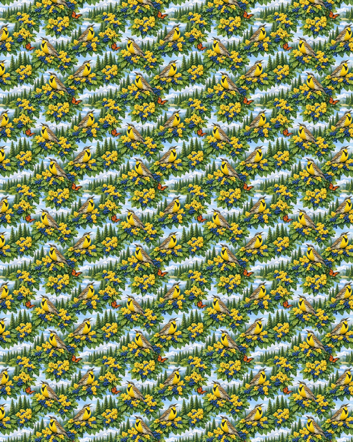 Oregon Flora & Fauna Sherpa Blanket - London Penny Gift Wrap
