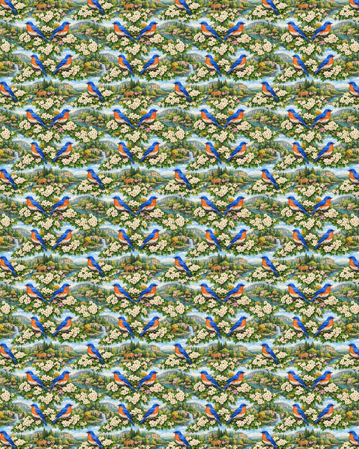 Missouri Flora & Fauna Sherpa Blanket - London Penny Gift Wrap
