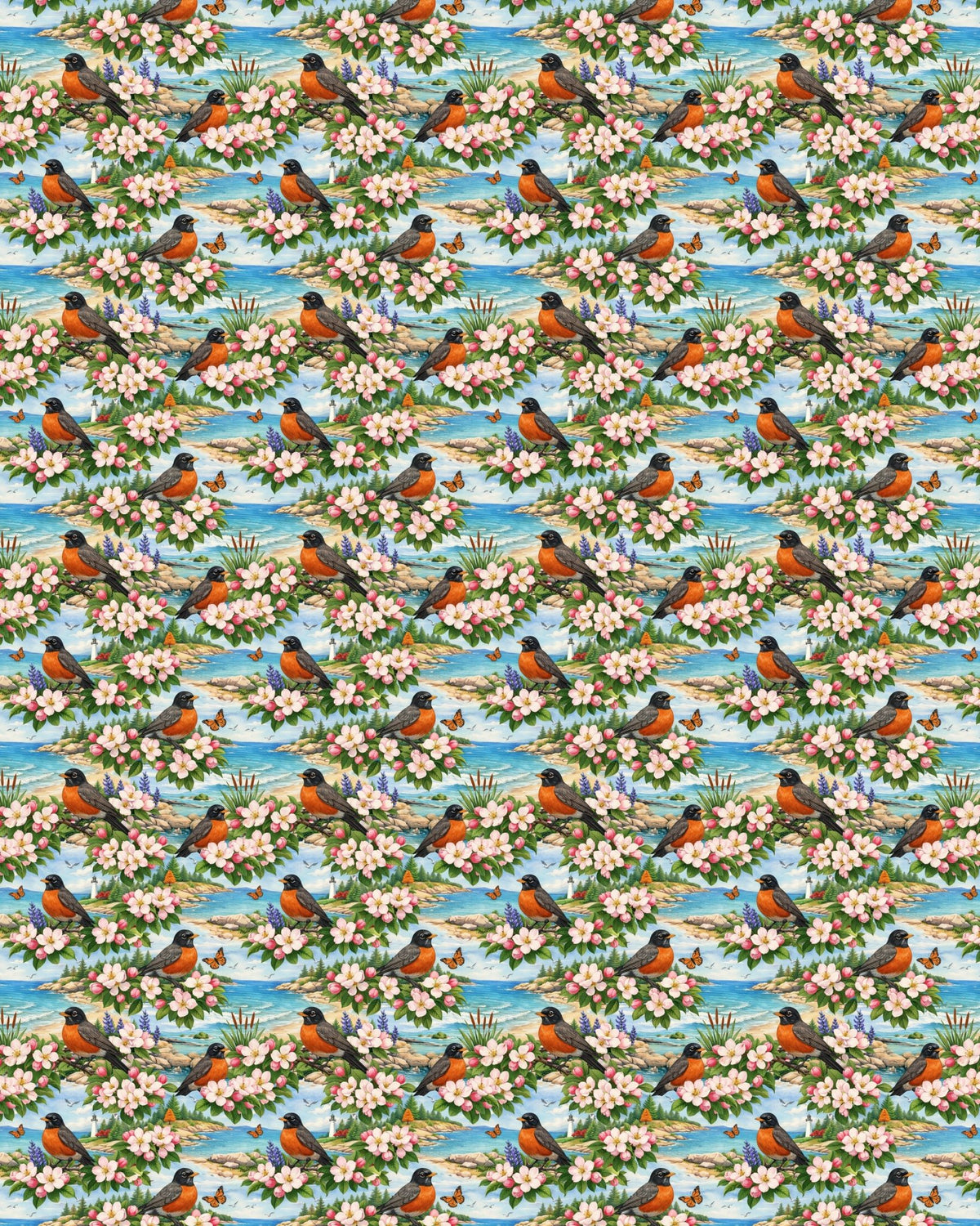 Michigan Flora & Fauna Sherpa Blanket - London Penny Gift Wrap