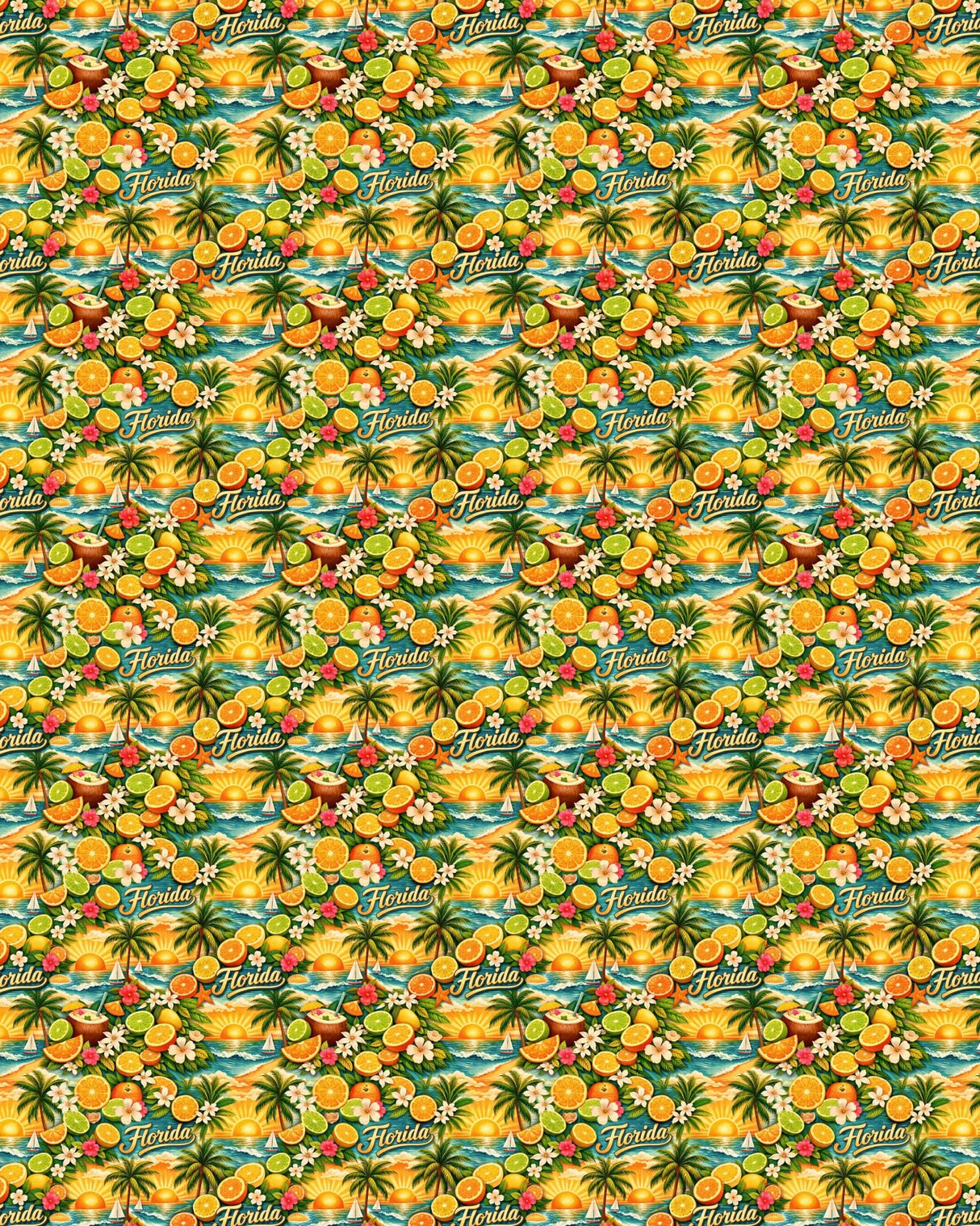 Florida Tropical Bloom Sherpa Blanket - London Penny Gift Wrap