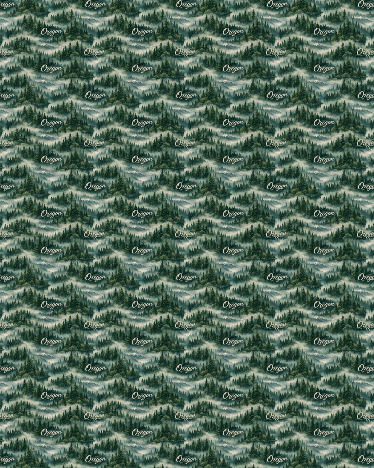 Oregon Forest & Fog Sherpa Blanket - London Penny Gift Wrap