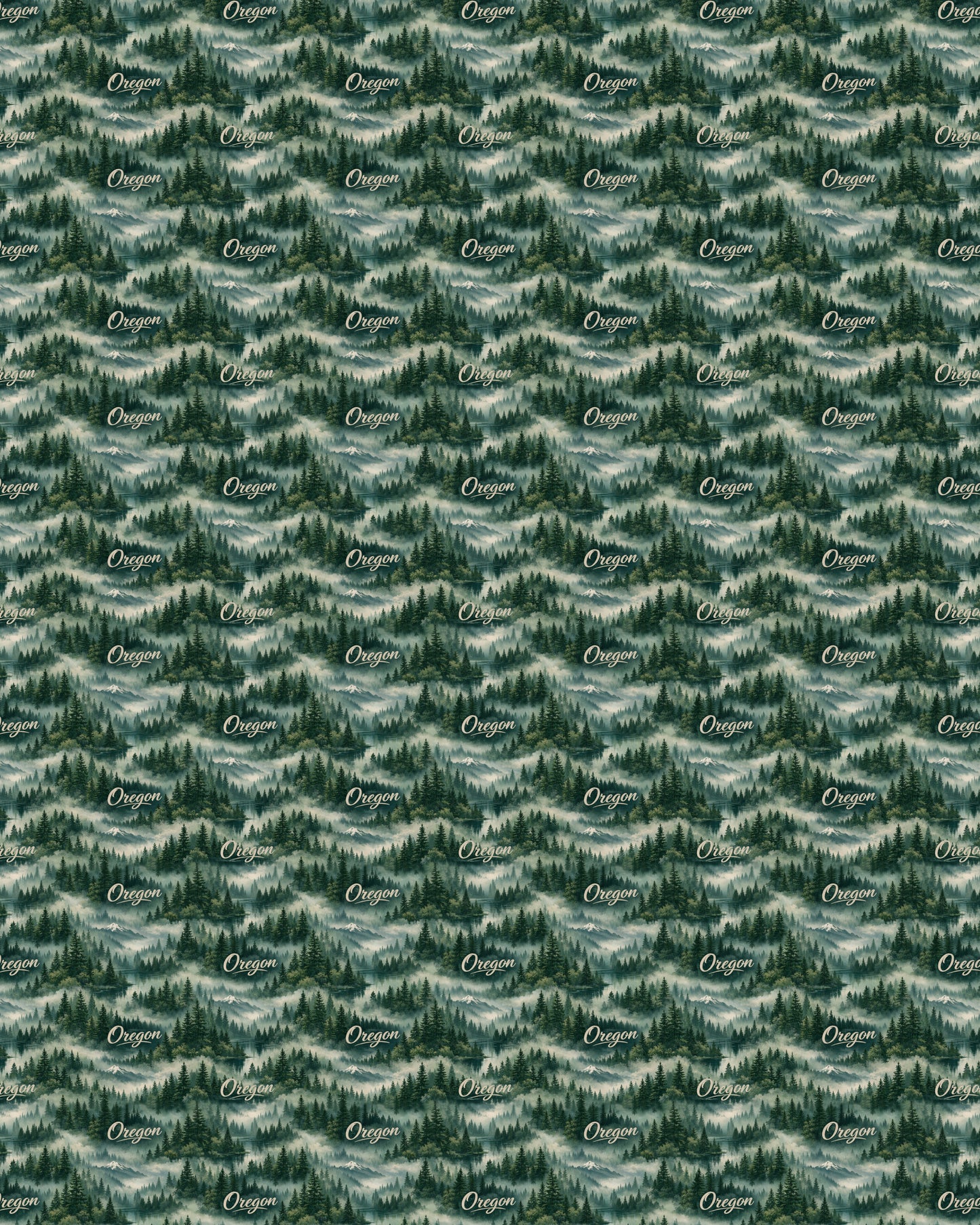 Oregon Forest & Fog Sherpa Blanket