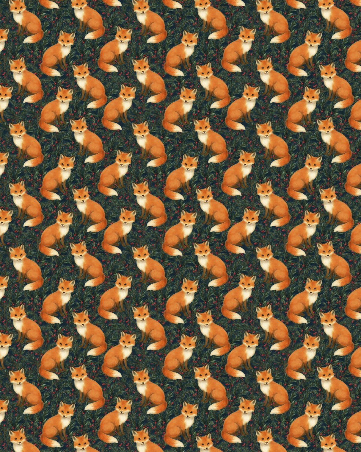 Fox in the Pines Sherpa Blanket - London Penny Gift Wrap