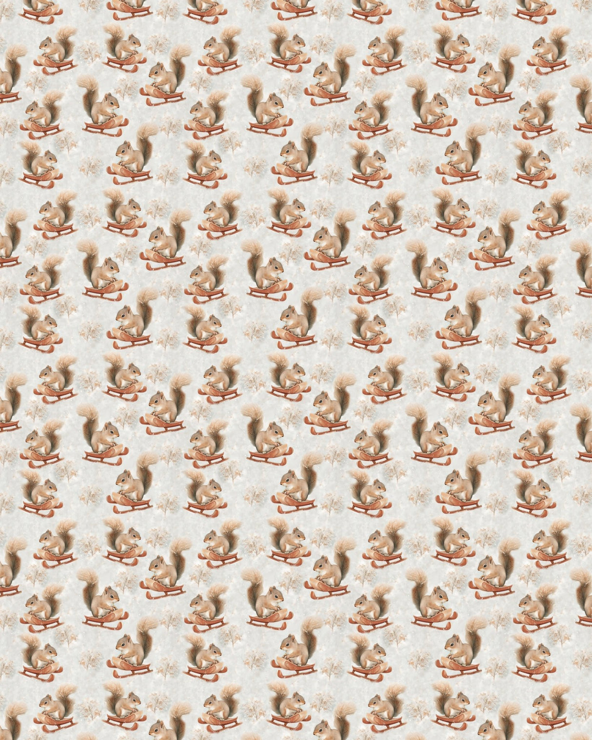 Snowbound Squirrel Sherpa Blanket - London Penny Gift Wrap