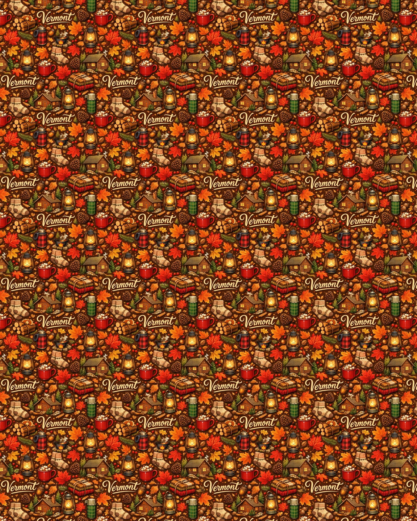 Vermont Maple Woods Sherpa Blanket