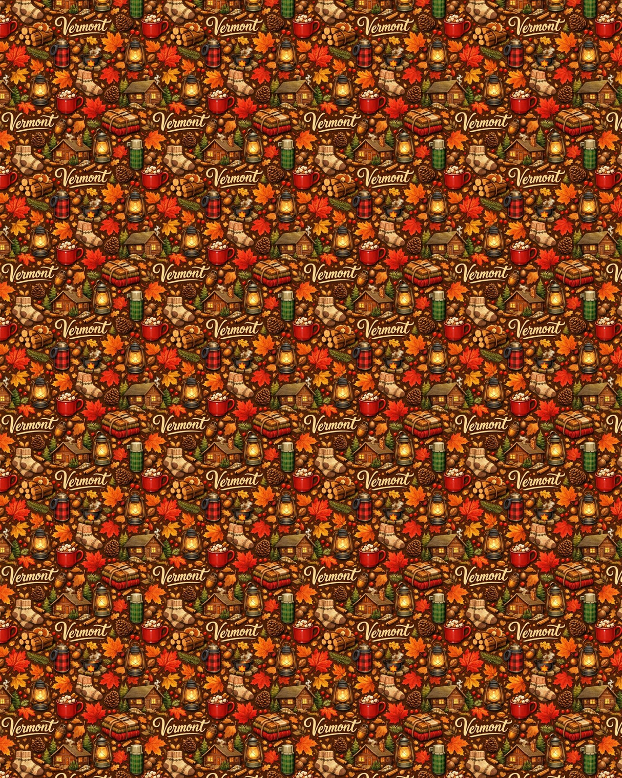 Vermont Maple Woods Sherpa Blanket - London Penny Gift Wrap