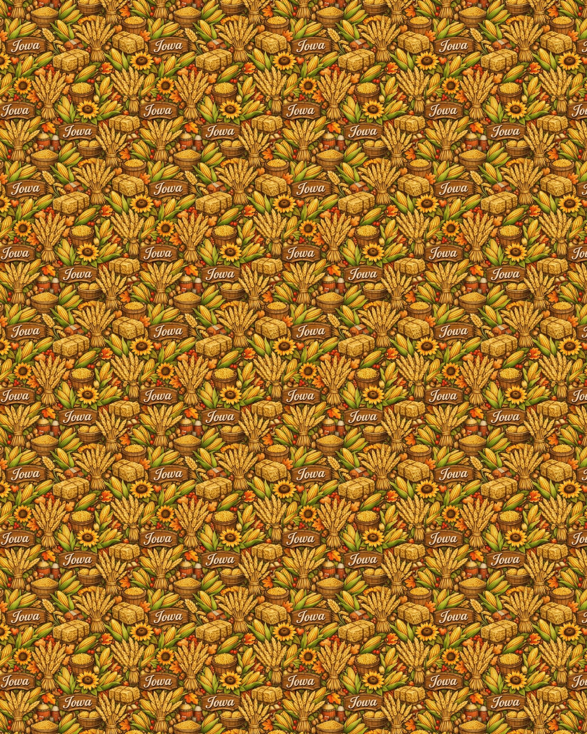 Iowa Harvest Grain Sherpa Blanket - London Penny Gift Wrap