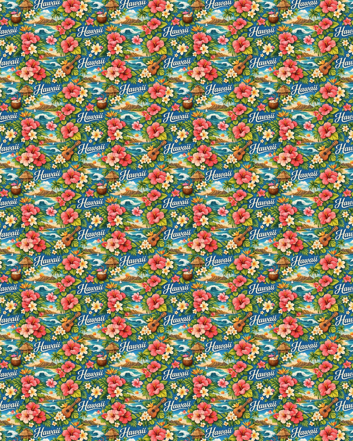 Hawaii Island Aloha Sherpa Blanket - London Penny Gift Wrap