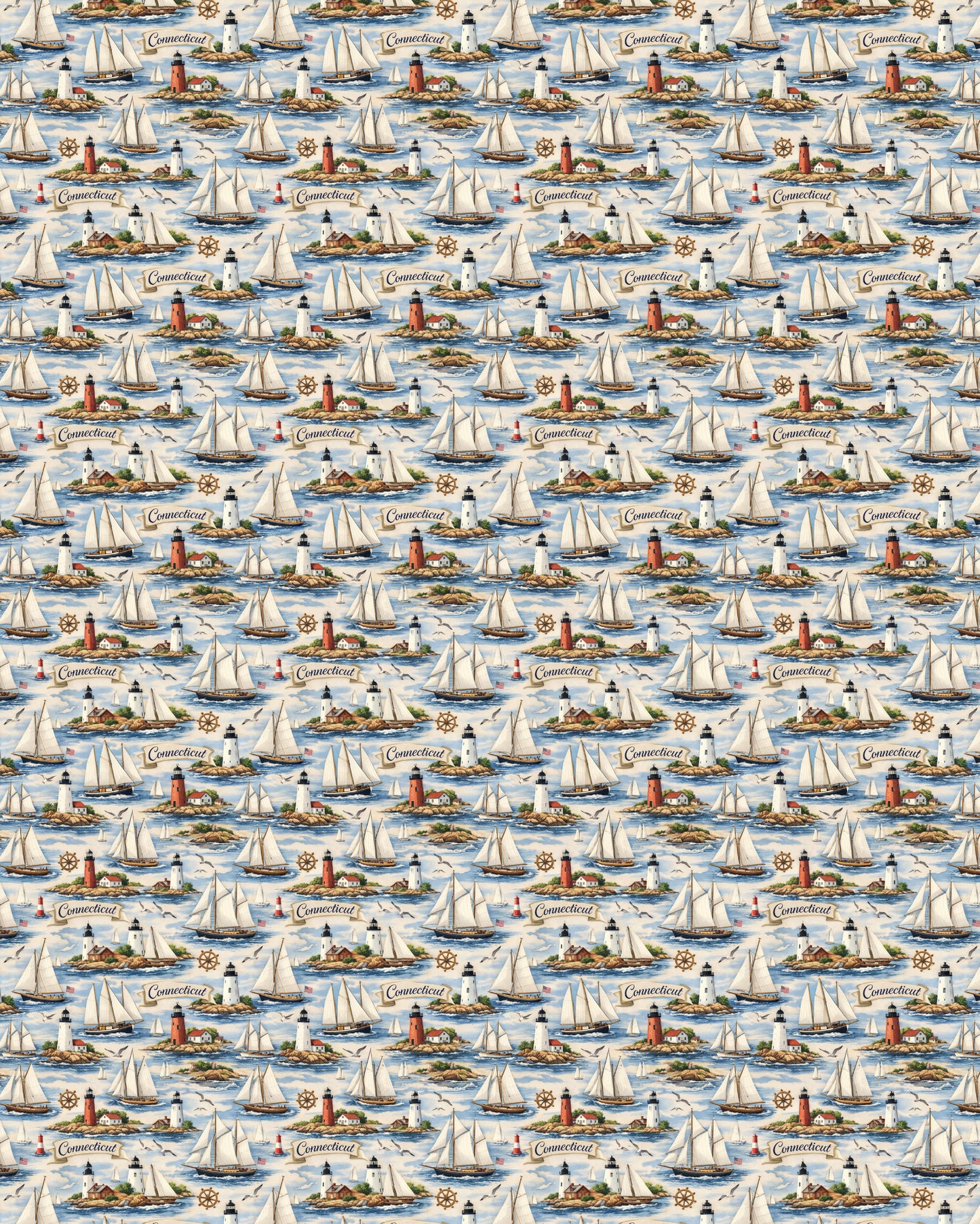 Connecticut Coastal New England Sherpa Blanket