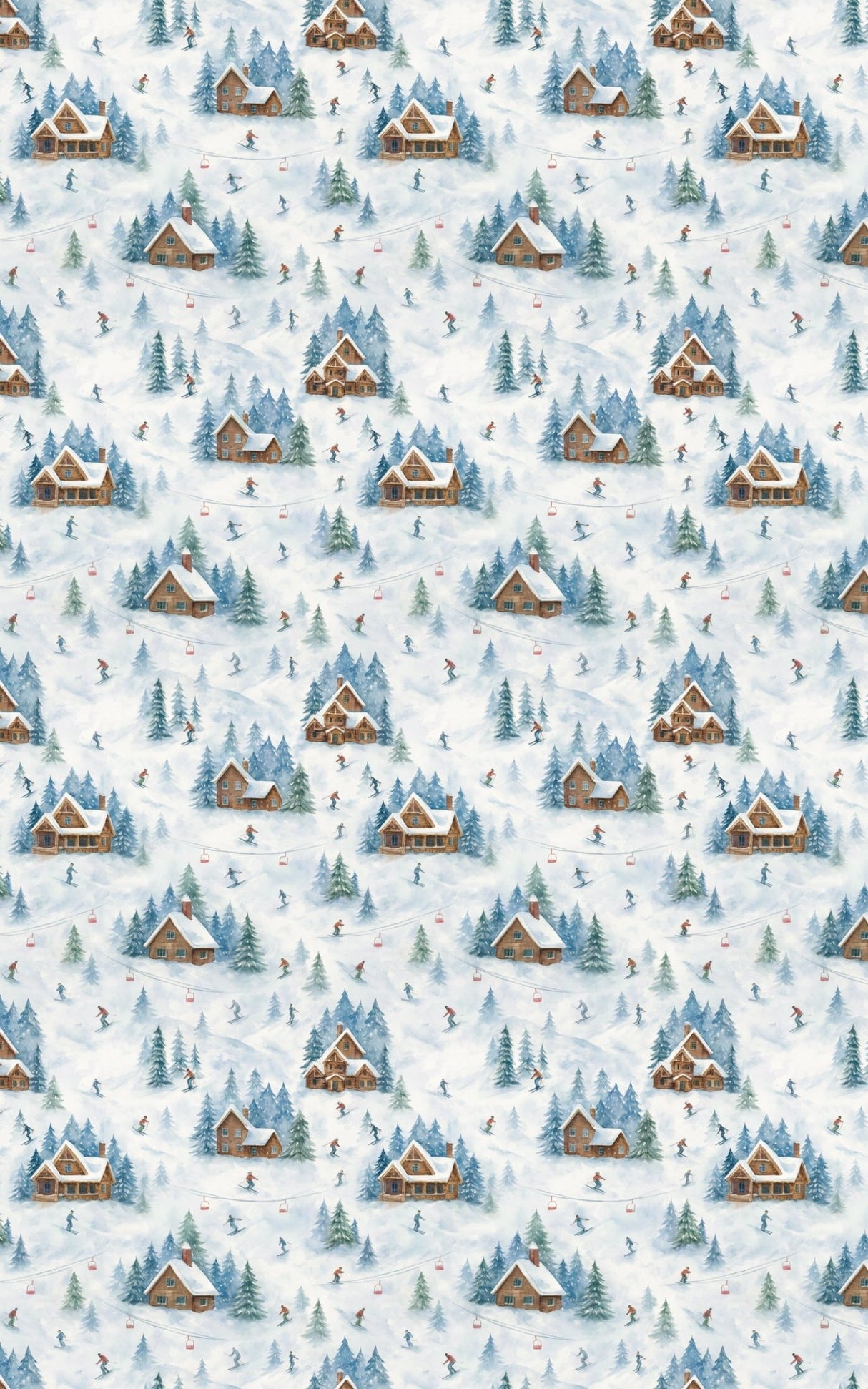 Snowfall Chalet - London Penny Gift Wrap