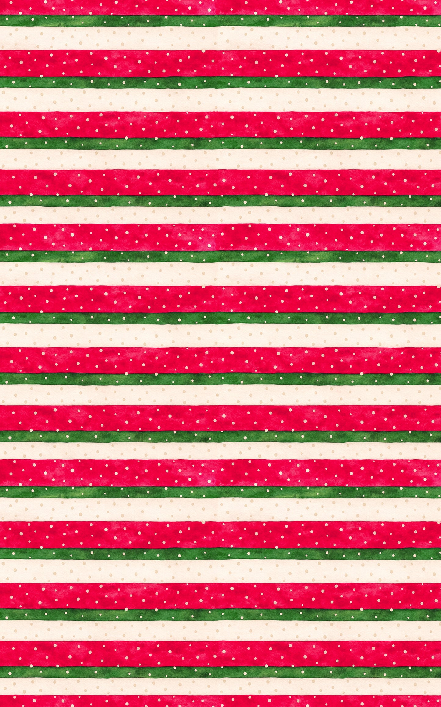 Snowfall on Candy Ribbons Wrapping Paper